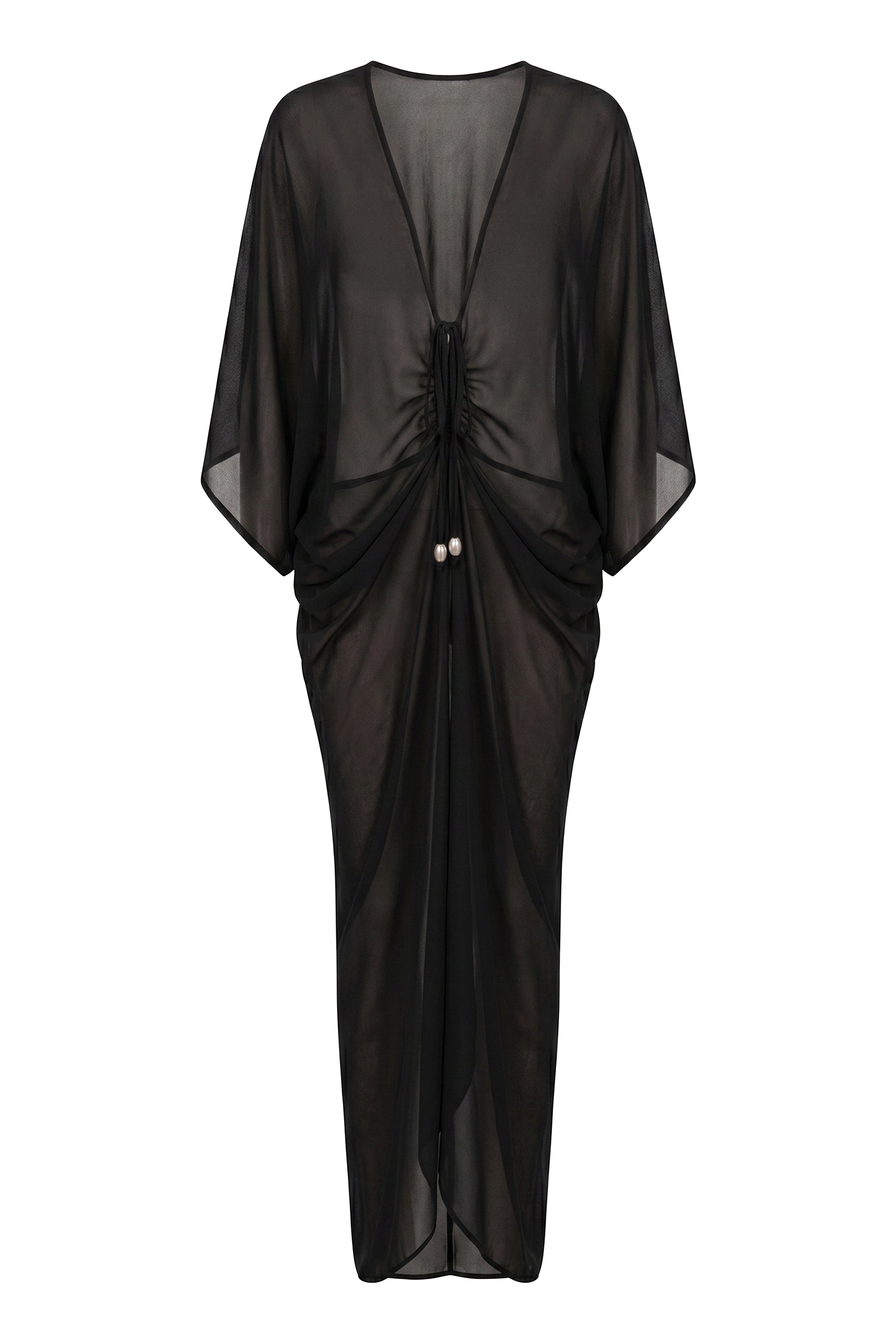 Black Longer Days Cover Up Dress - JLUXLABEL