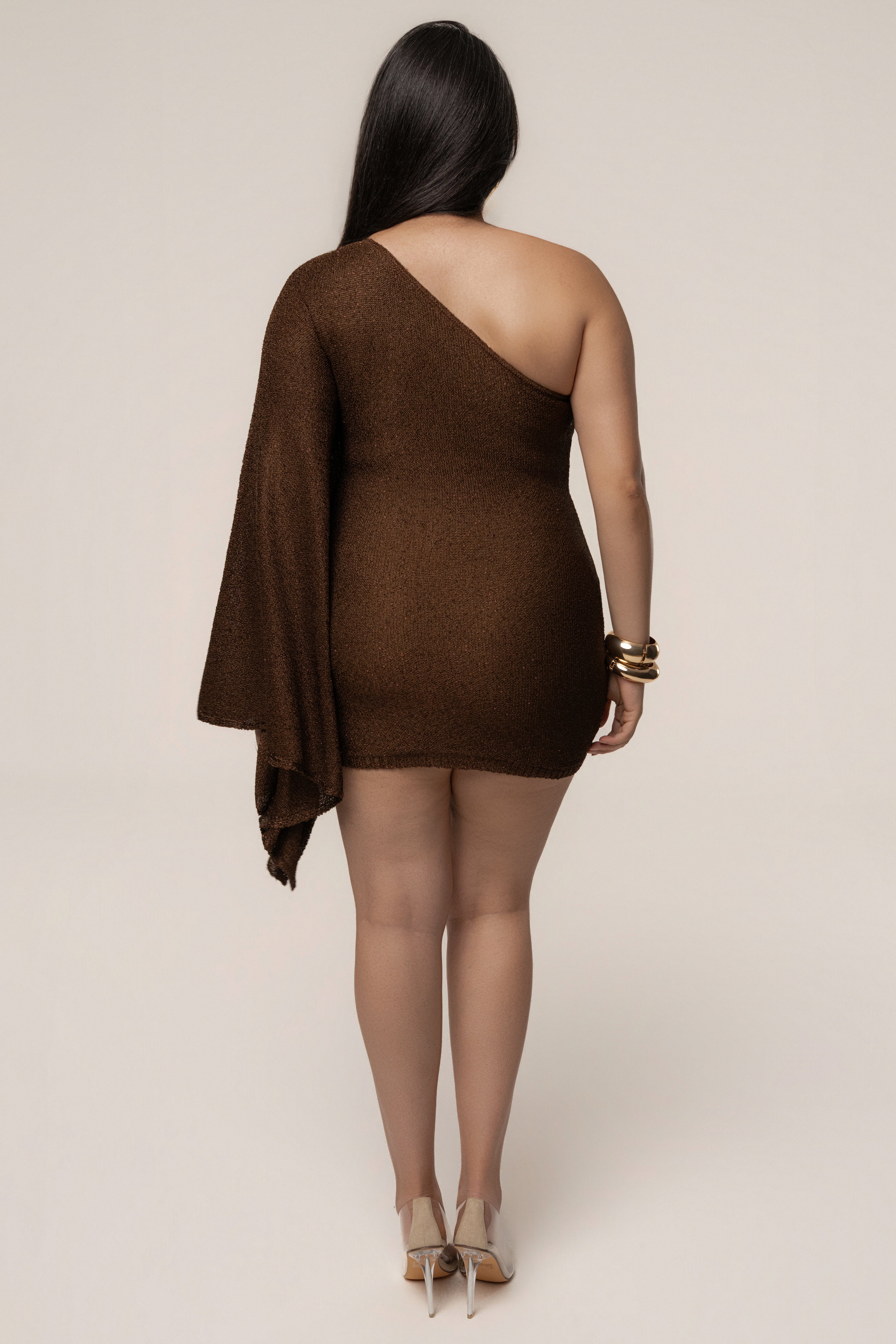 Bronze Lumiere Sequin Mini Dress - JLUXLABEL