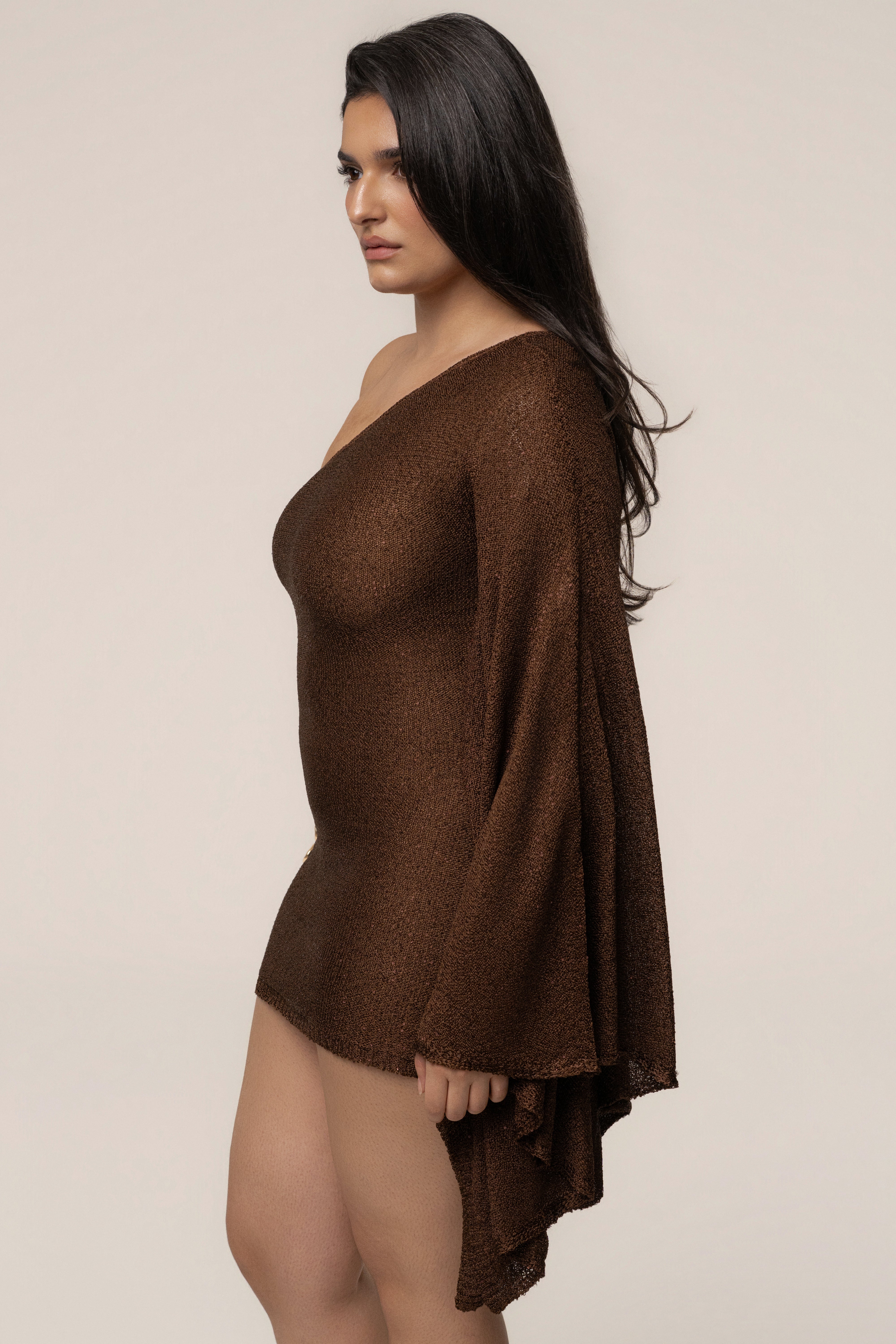 Bronze Lumiere Sequin Mini Dress - JLUXLABEL