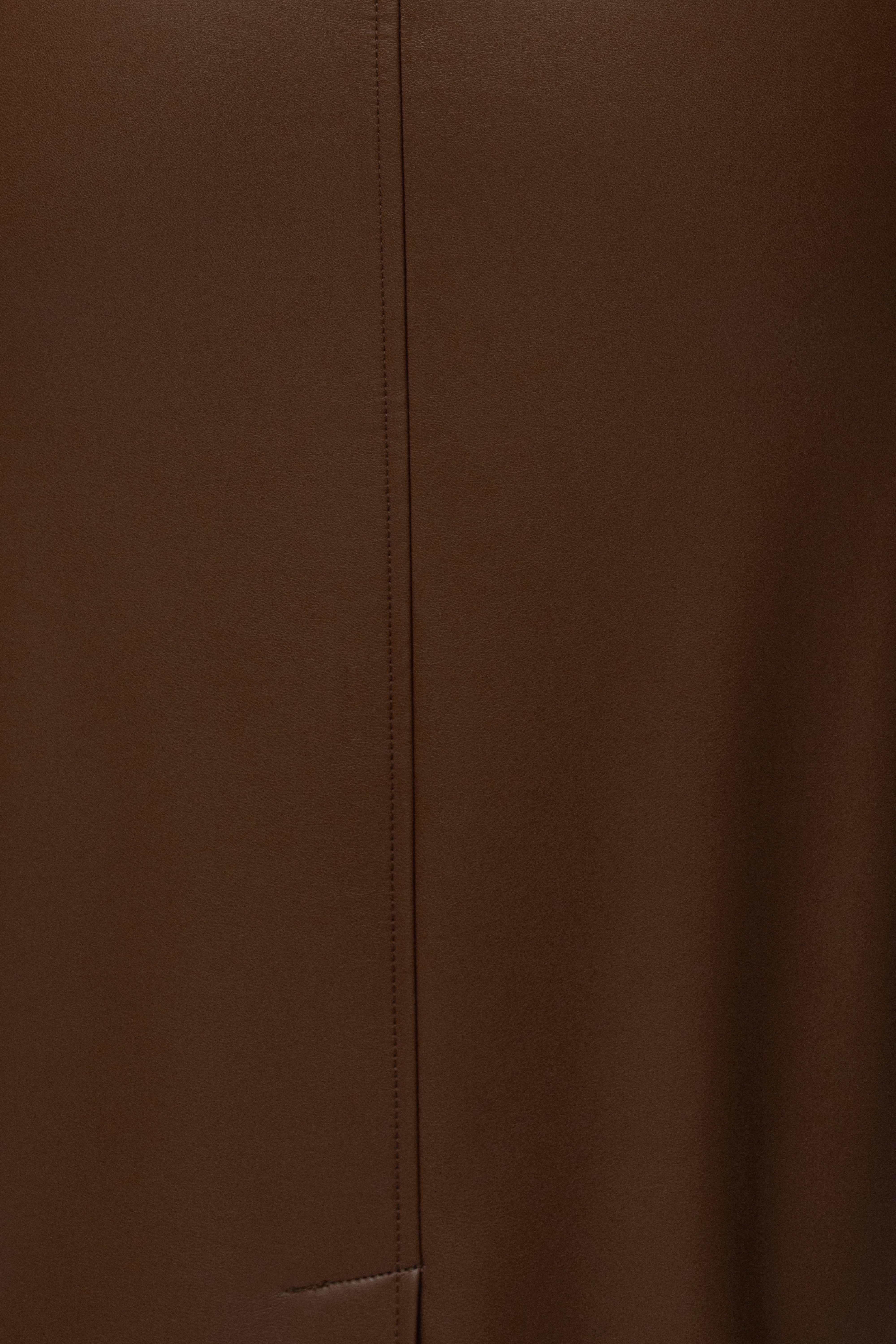 Chocolate Ace PU Leather Skirt - JLUXLABEL