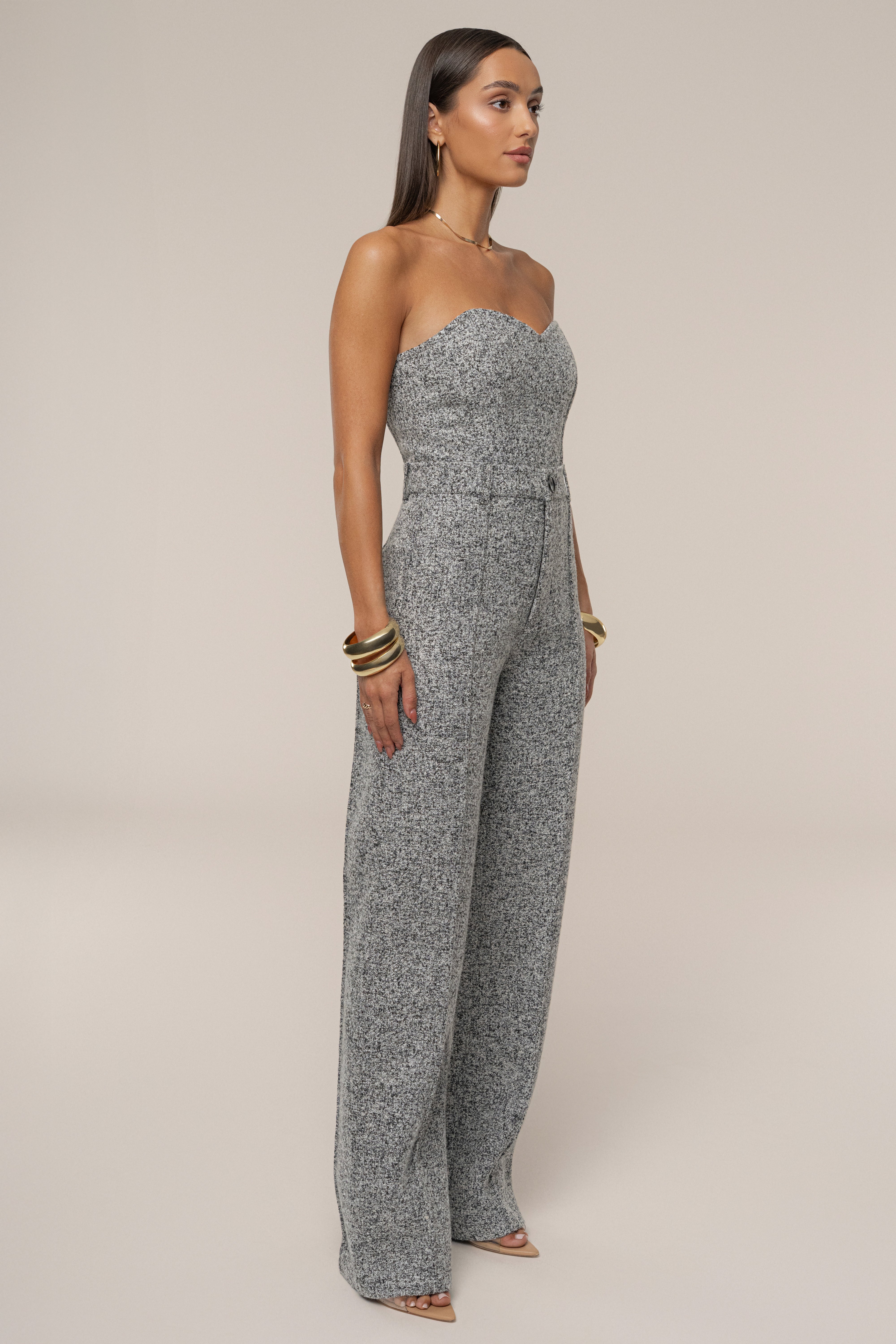 Lt. Grey Stay Sharp Tweed Trouser - JLUXLABEL