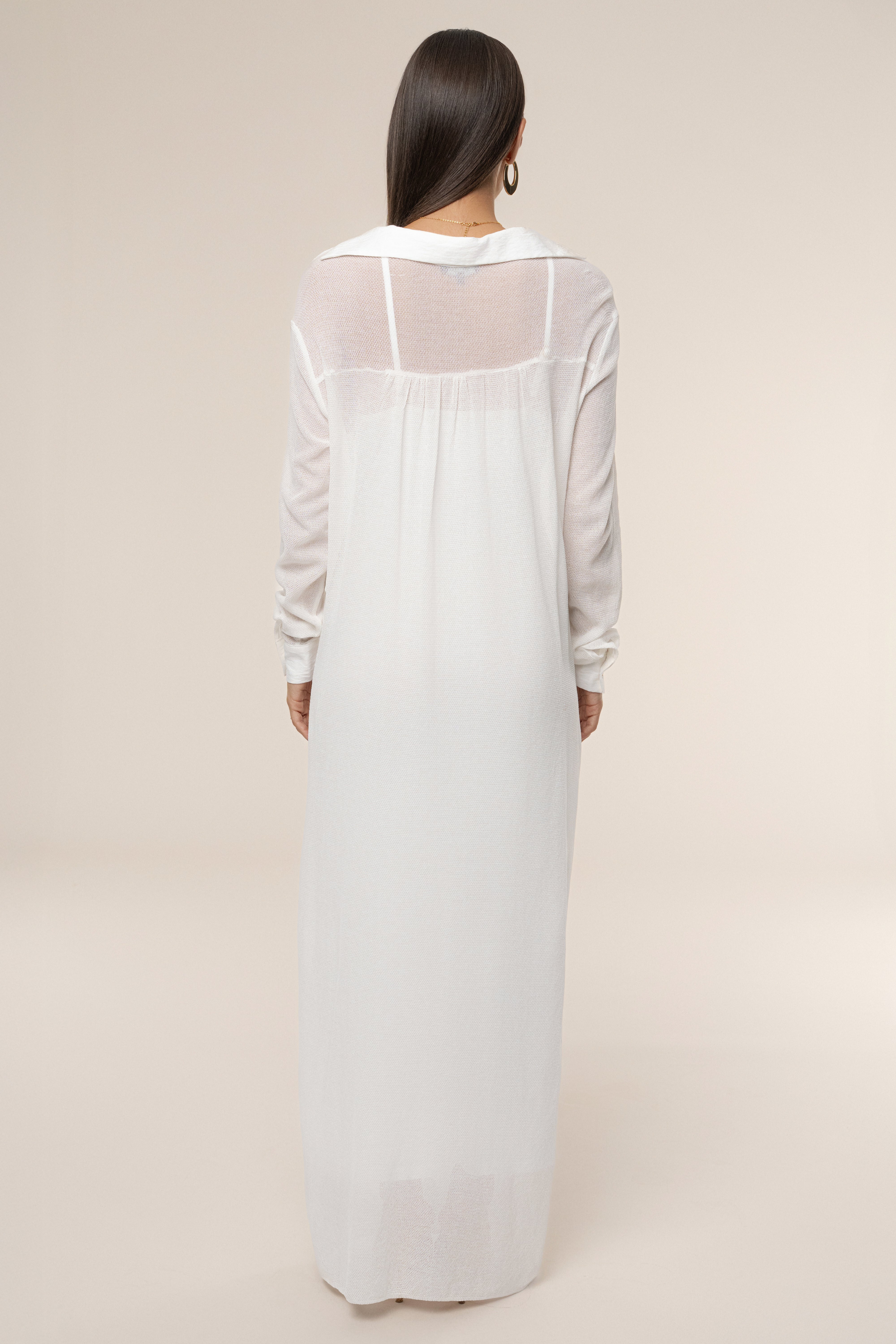 Ivory Savanna Cowl Maxi Dress - JLUXLABEL