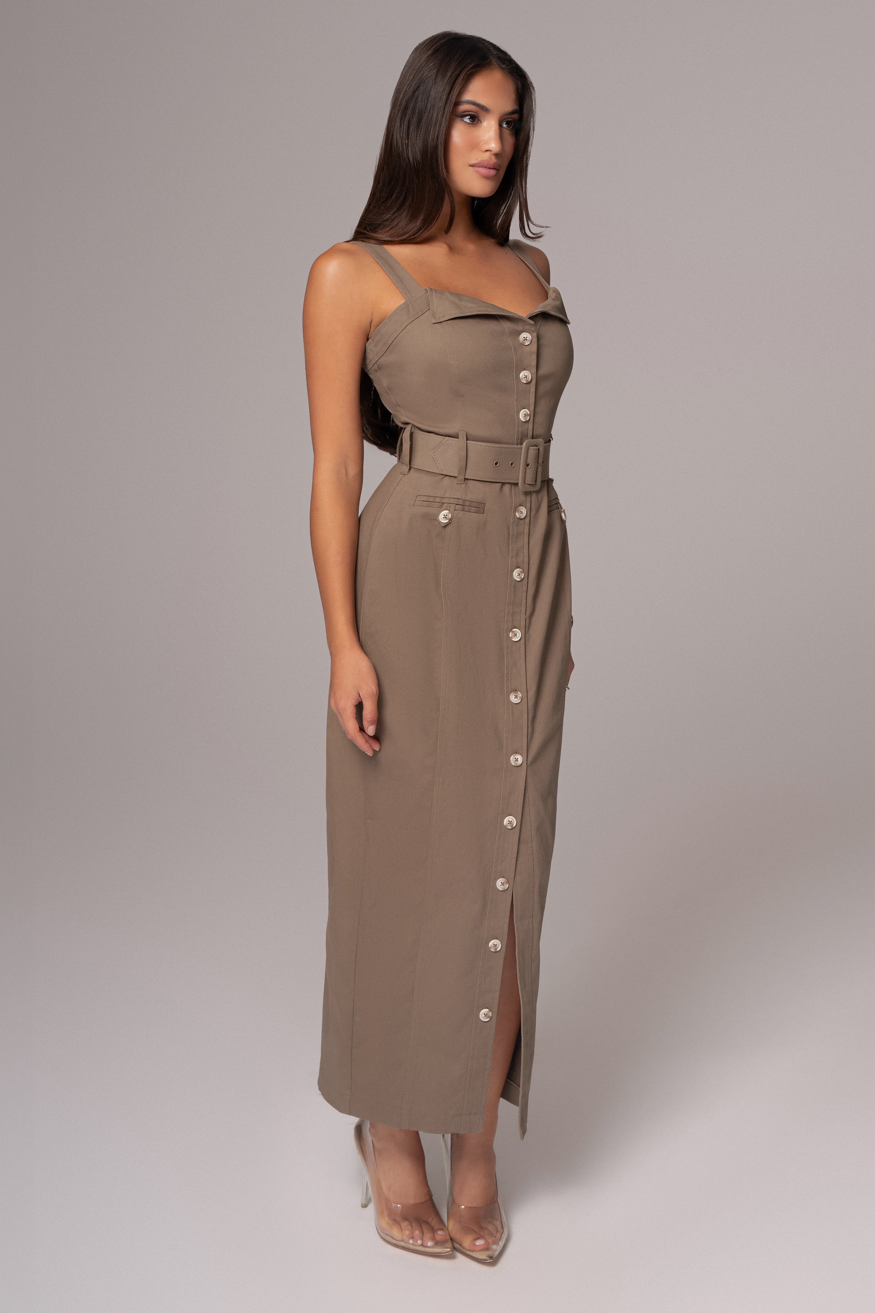 Olive Forever Summer Belted Dress - JLUXLABEL