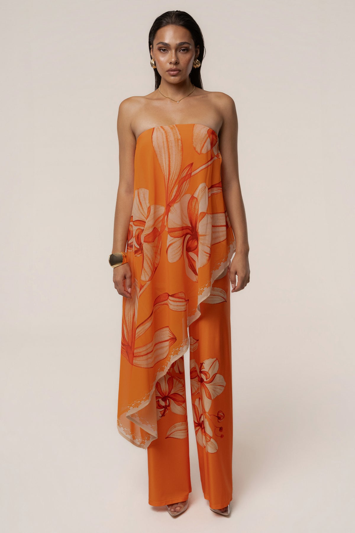 Orange Sunrise Tide Jumpsuit - JLUXLABEL