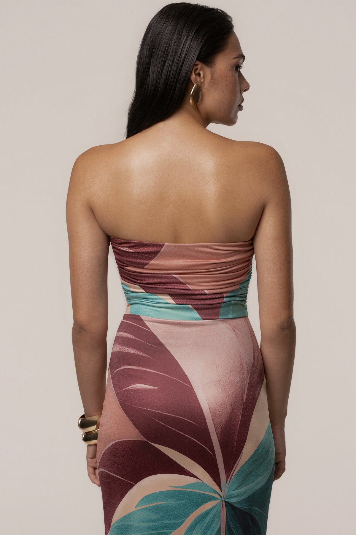 Multi Palm Mirage Dress