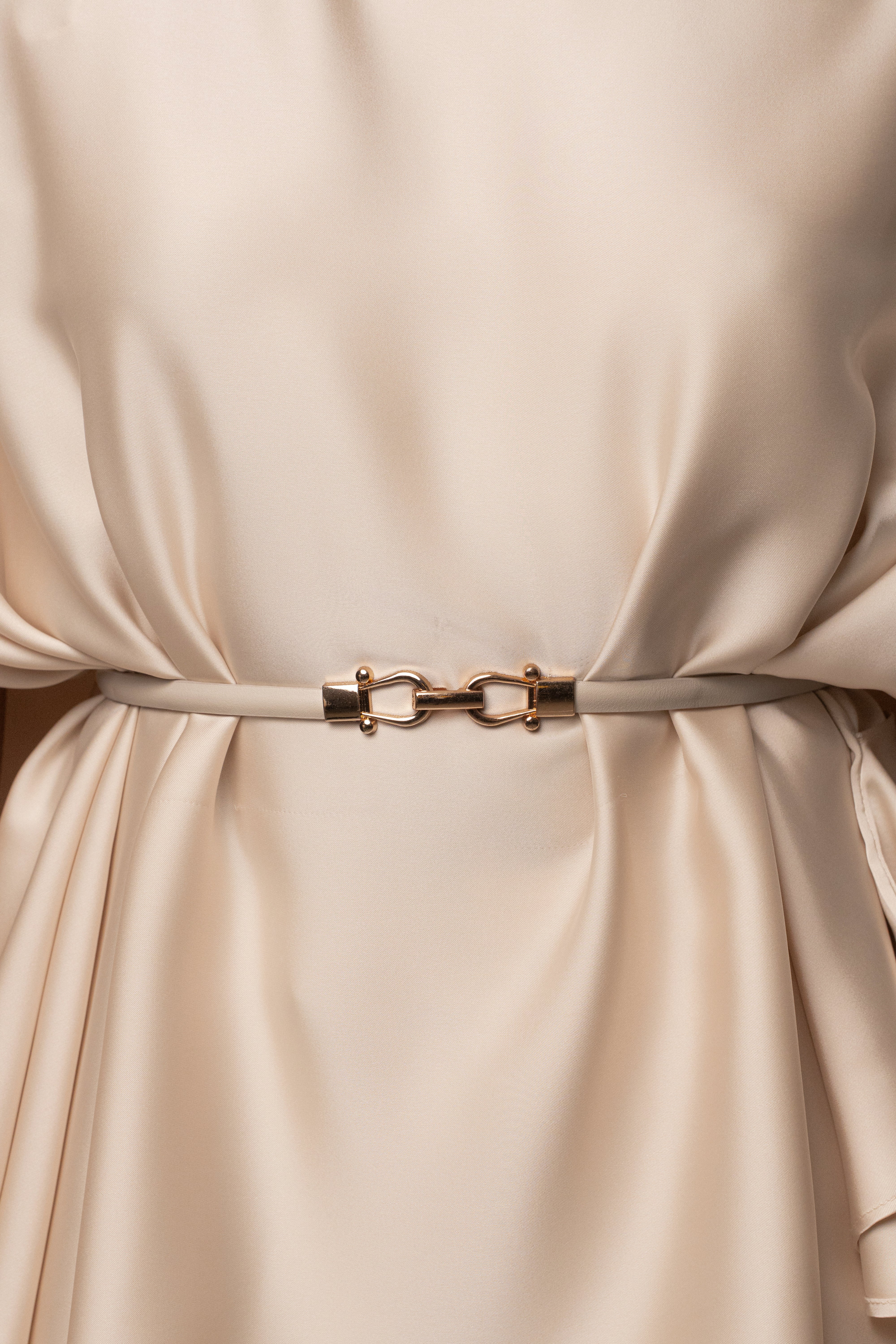 Champagne Power & Poise Satin Pant Set
