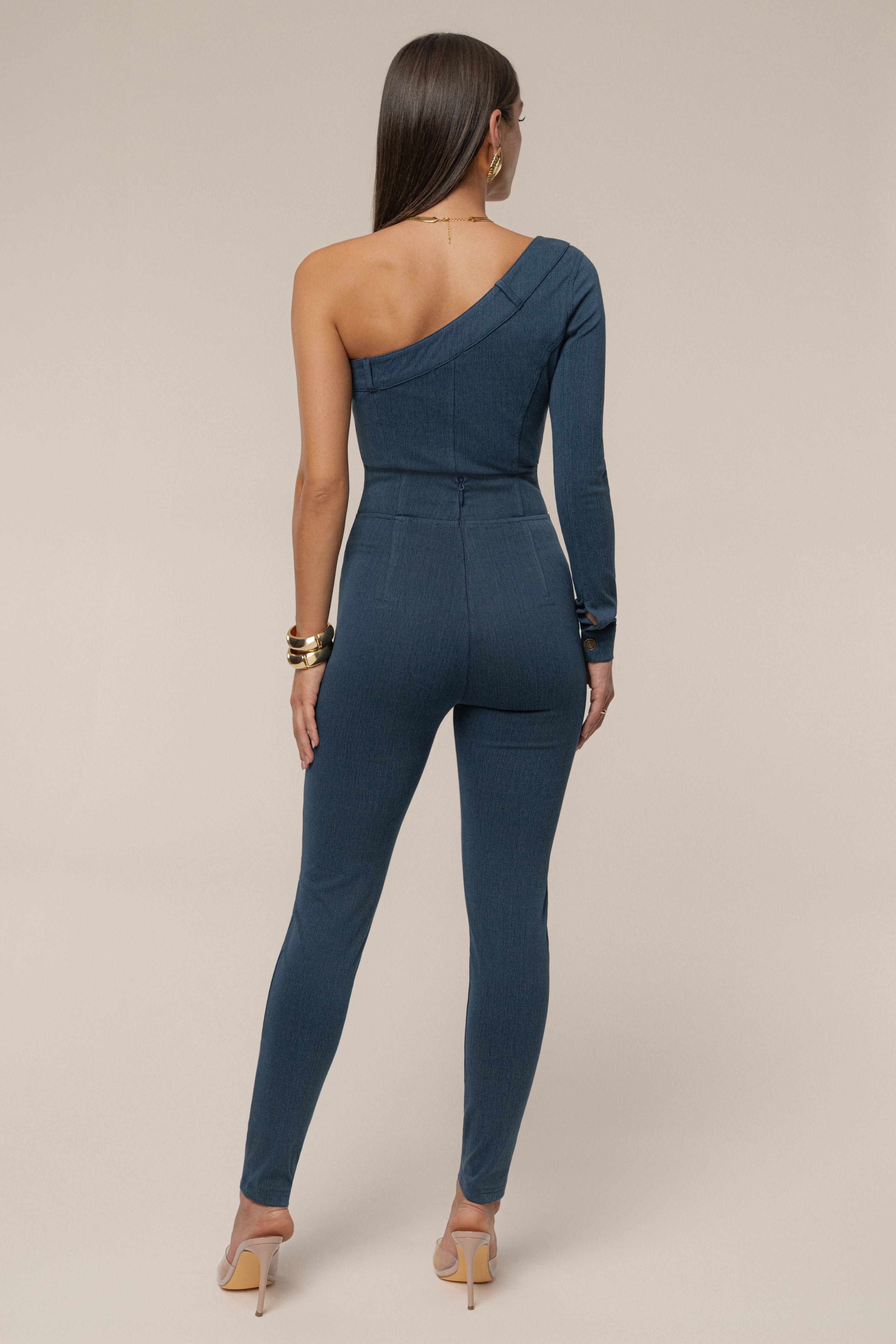 Dark Denim ALICE HIGH WAISTED JEANS - JLUXLABEL