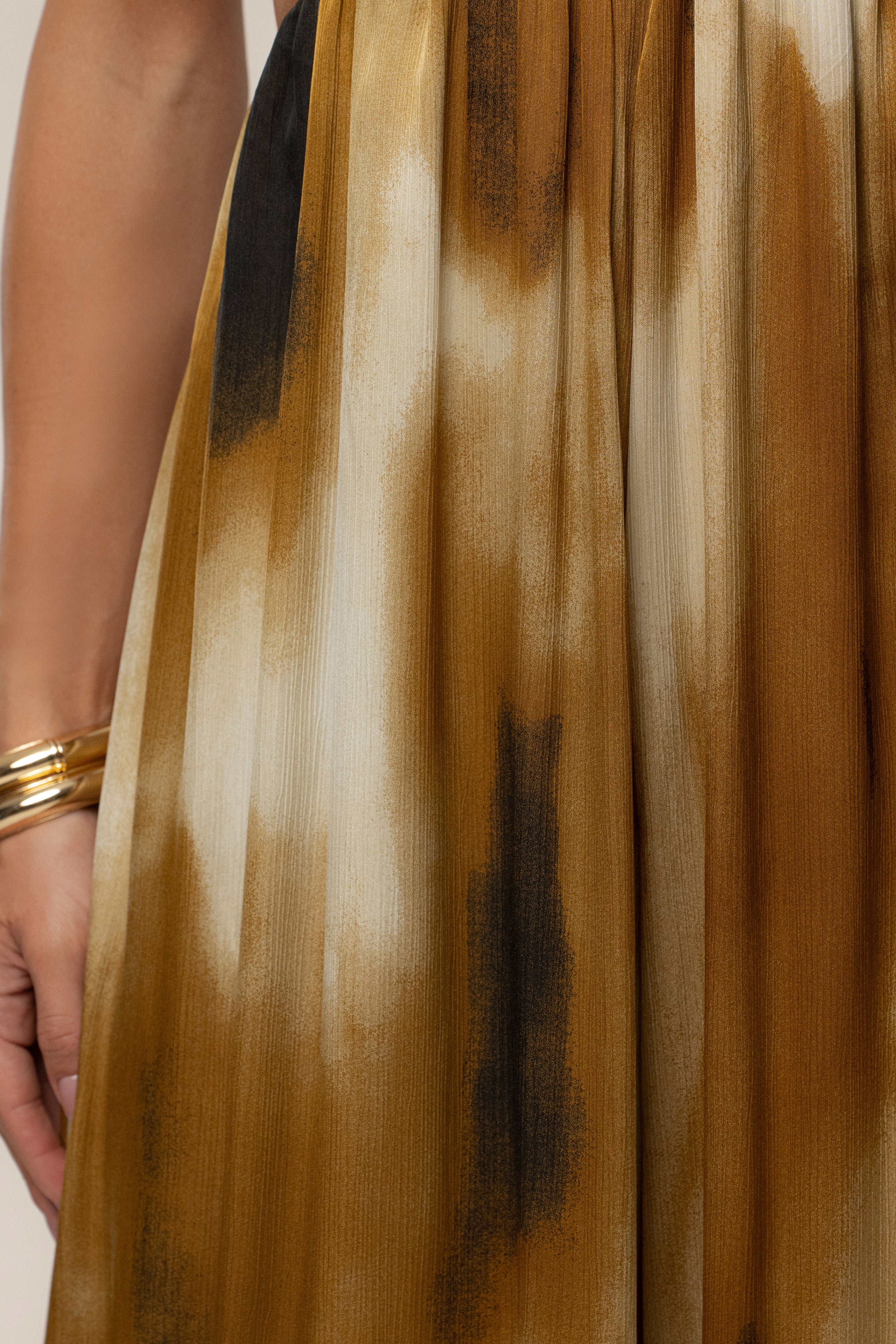 PRE-ORDER Gold Safari Sunset Jumpsuit - JLUXLABEL