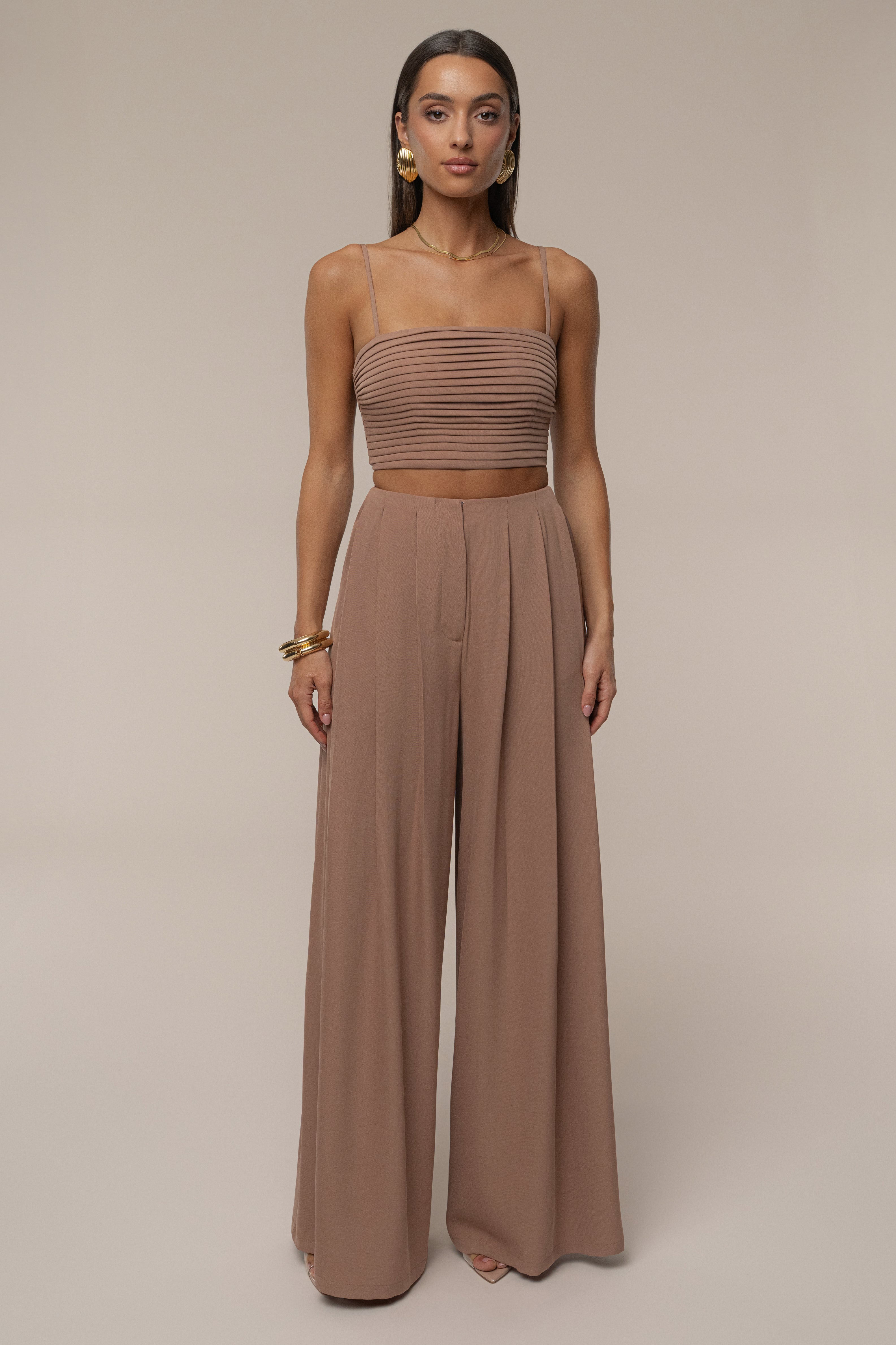 Beige Serenade Pant Set - JLUXLABEL