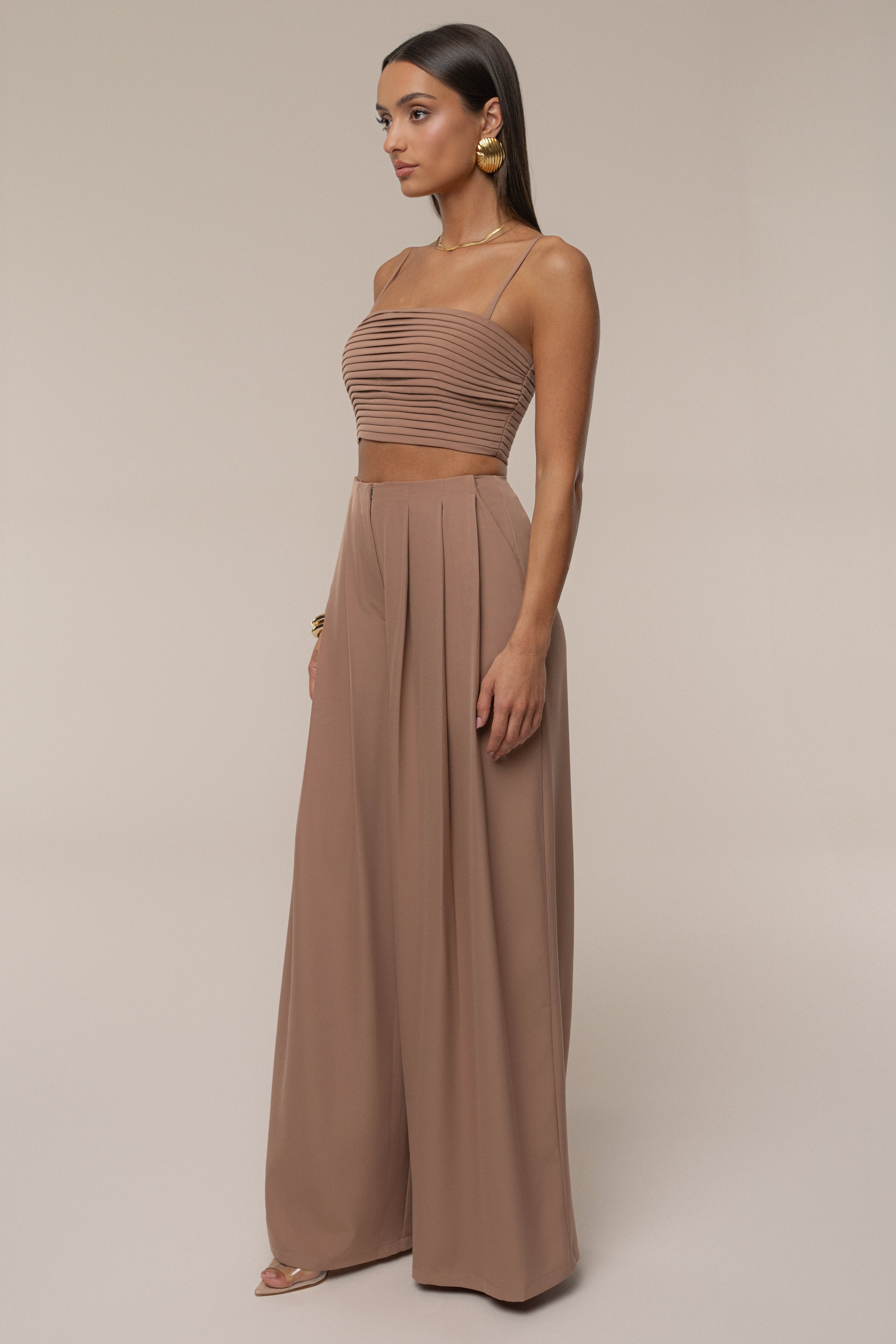 Beige Serenade Pant Set - JLUXLABEL