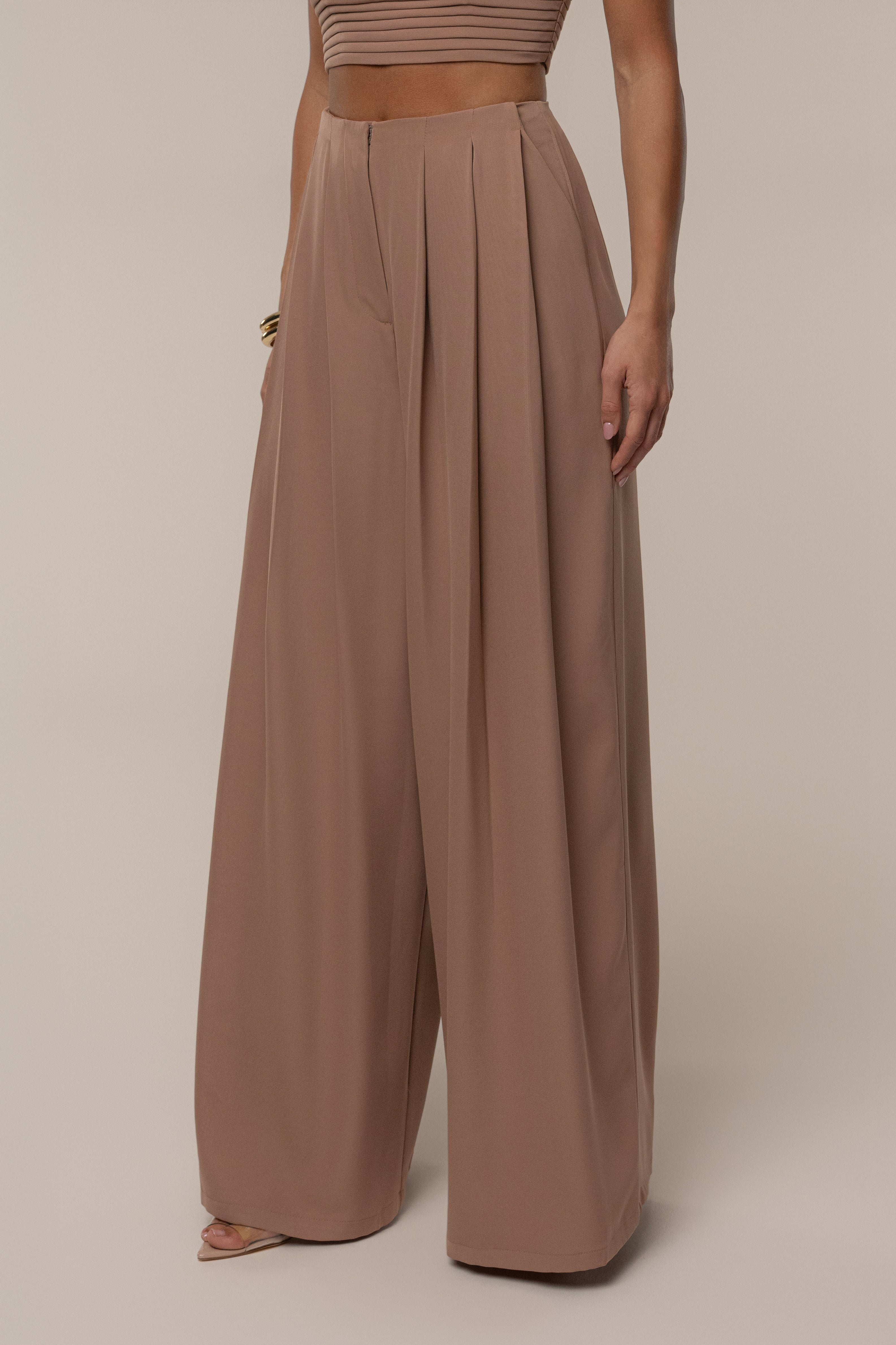 Beige Serenade Pant Set - JLUXLABEL