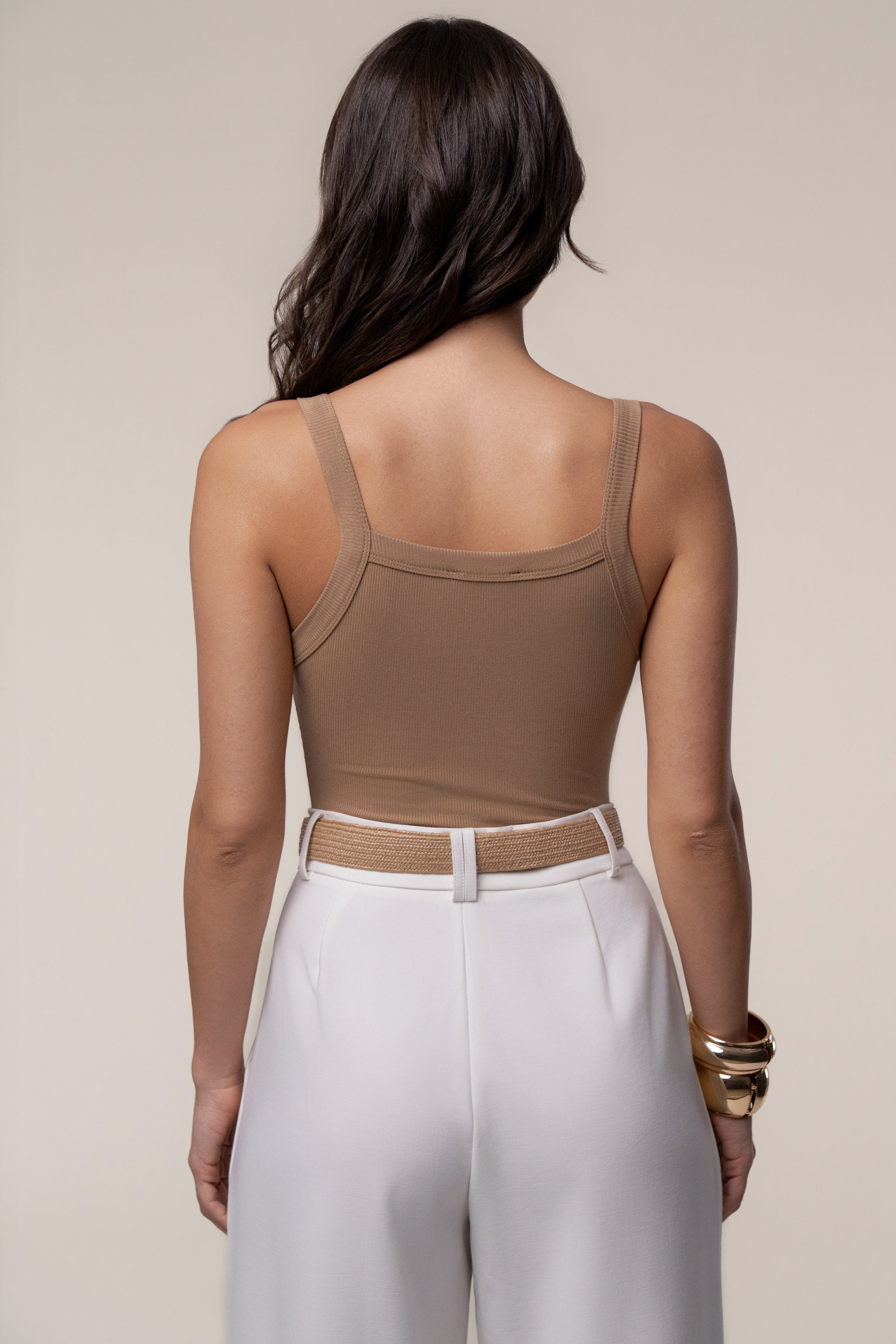 Camel Akito Ribbed Bodysuit