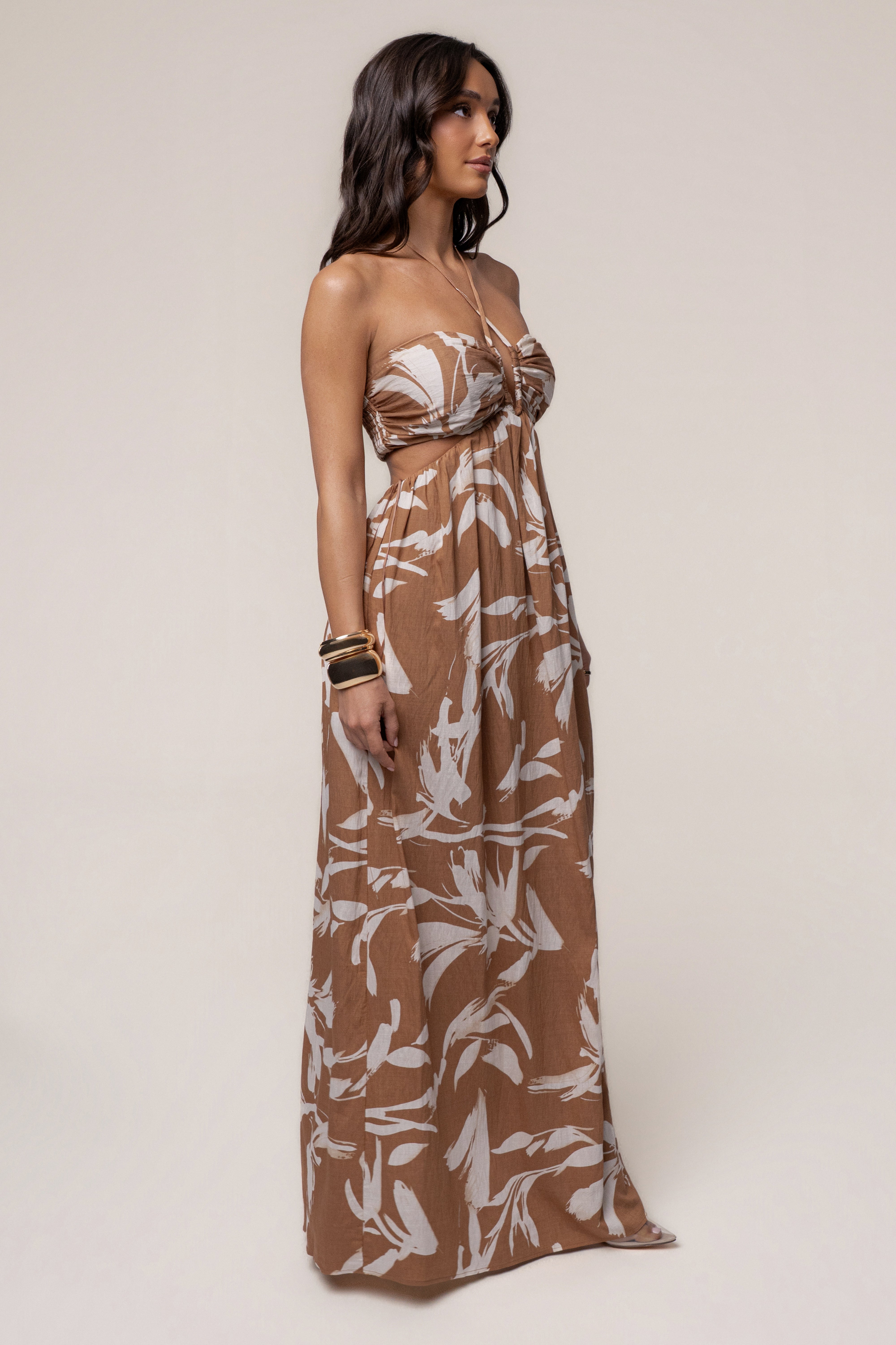 Khaki Paradise Found Maxi Dress