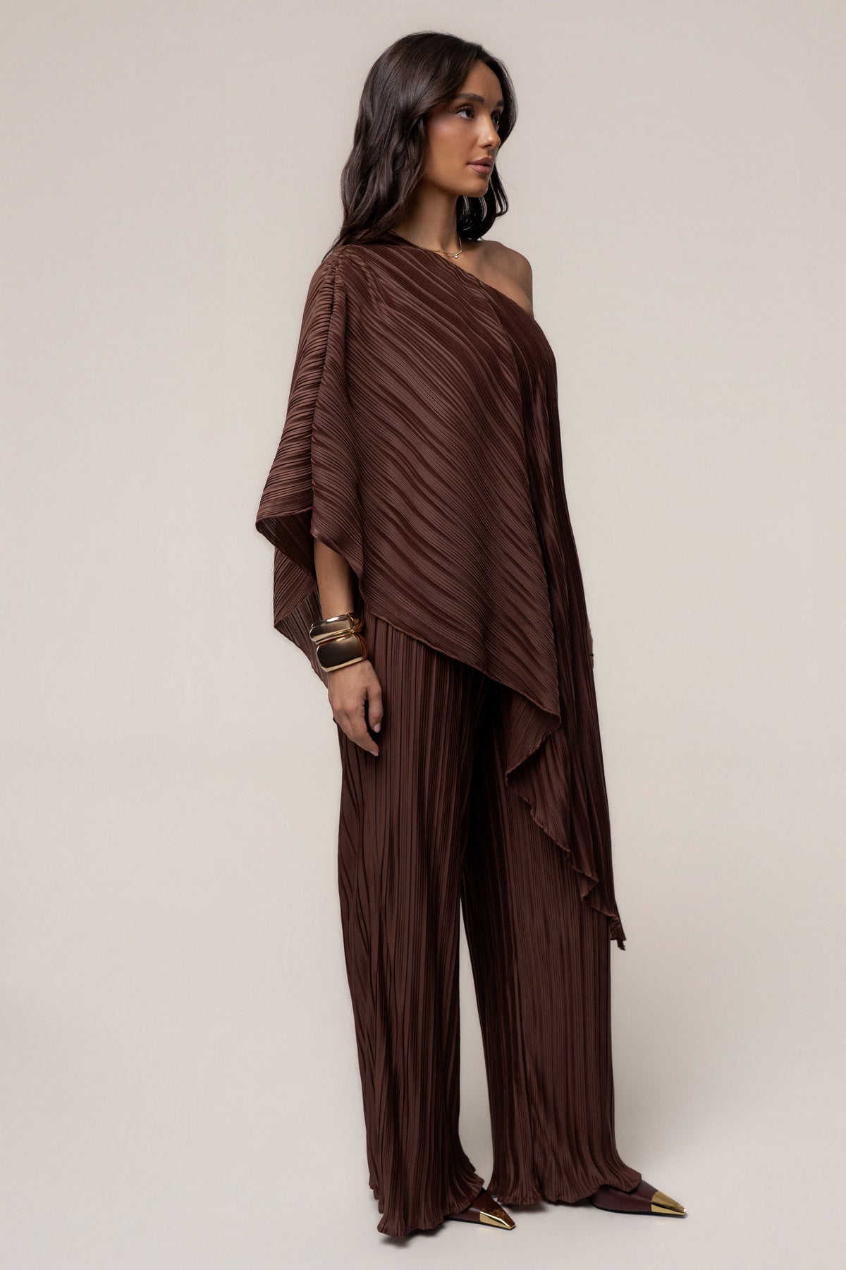 Brown Serene Moment Pant Set