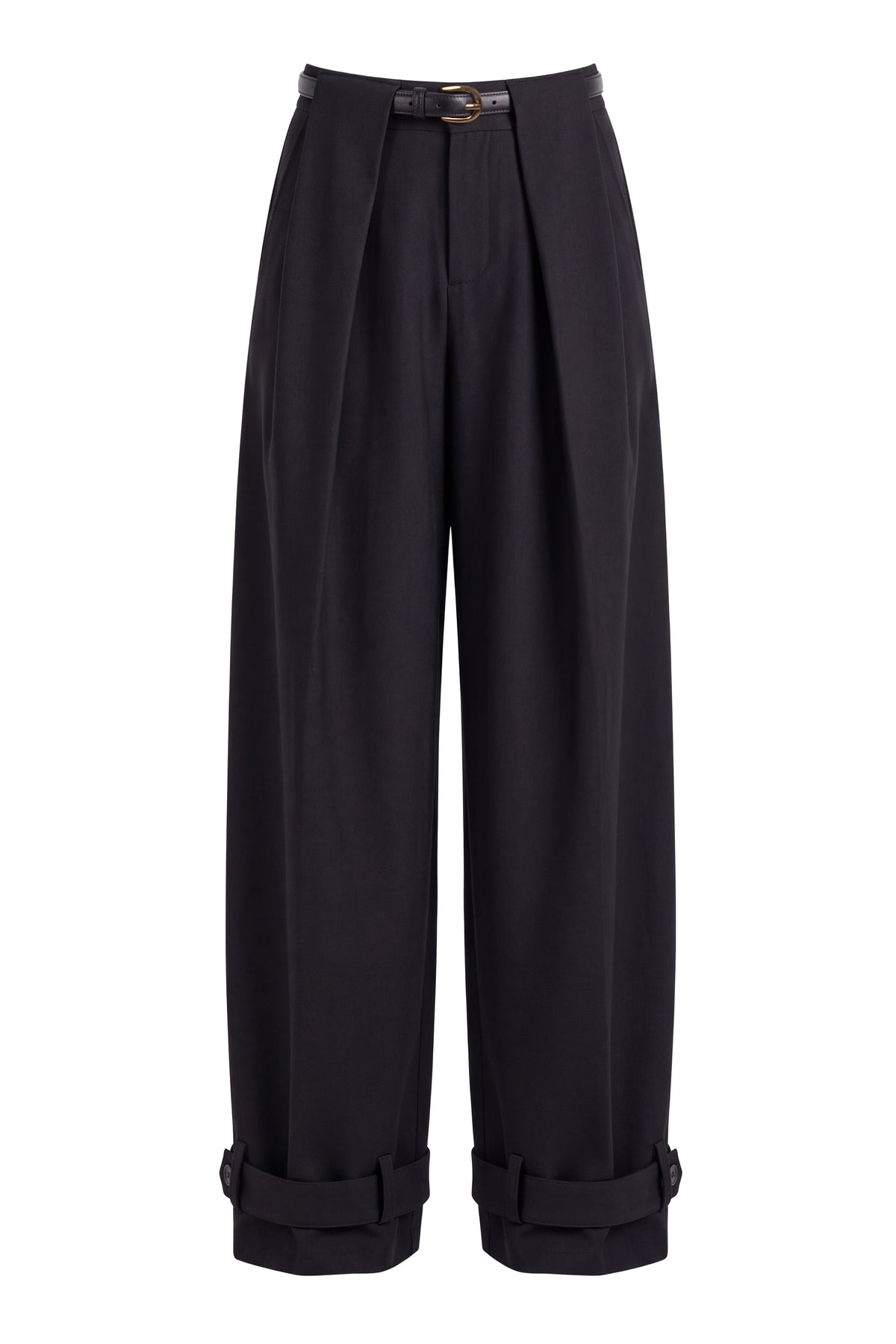 Black Capri Coast Barrel Pants