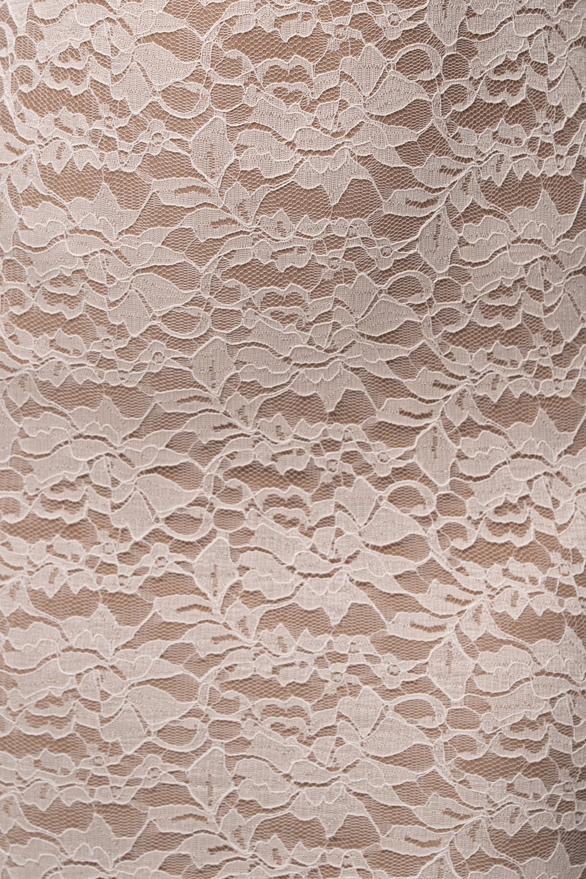 Cream Midnight Promise Lace Maxi Dress