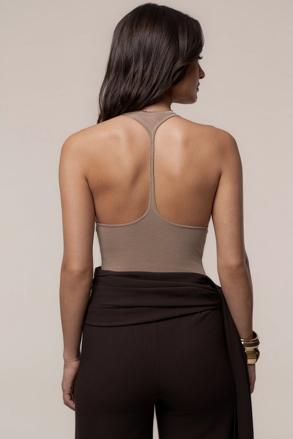 Tan Sheer Foundation Top