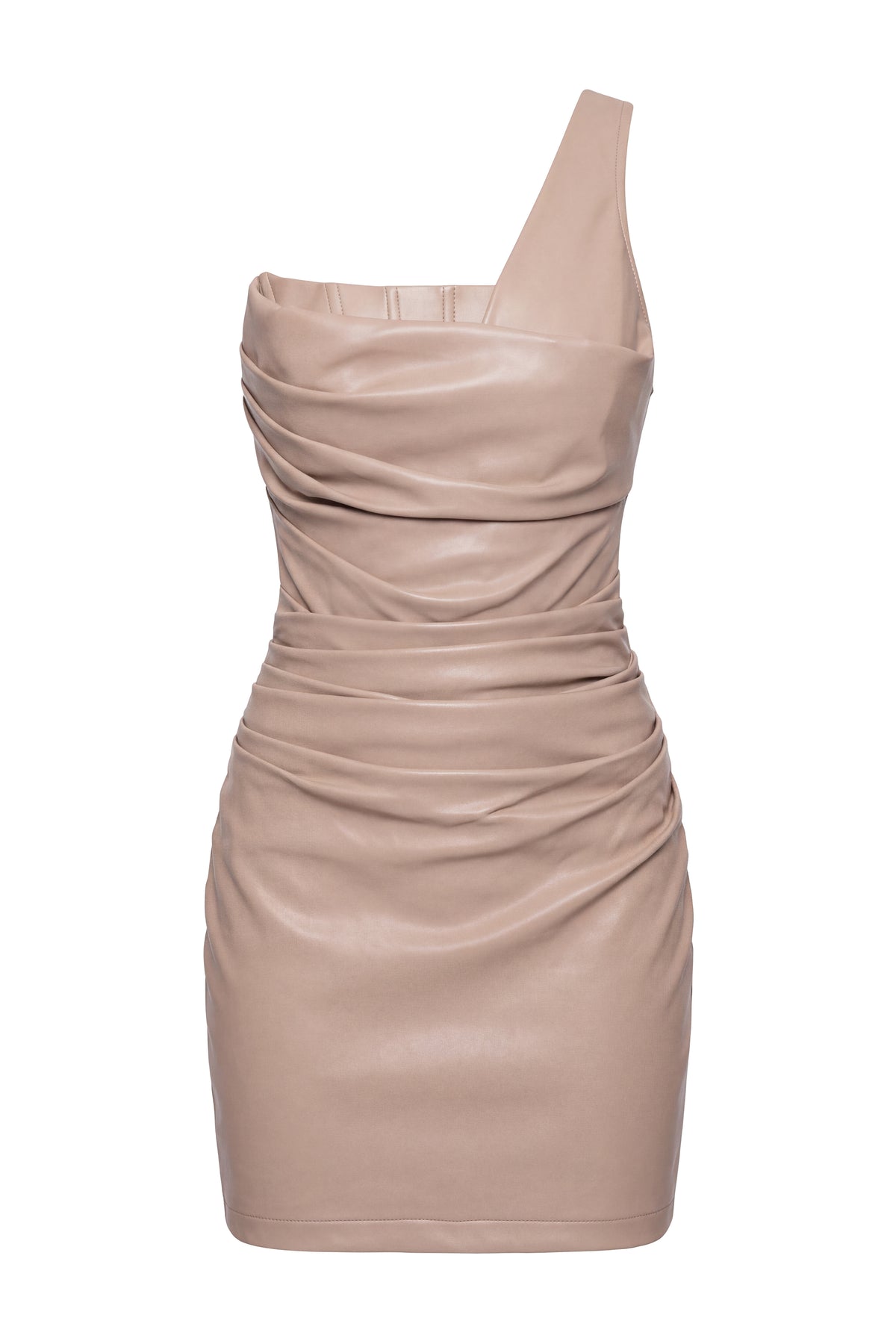Beige Socialite Mini Dress