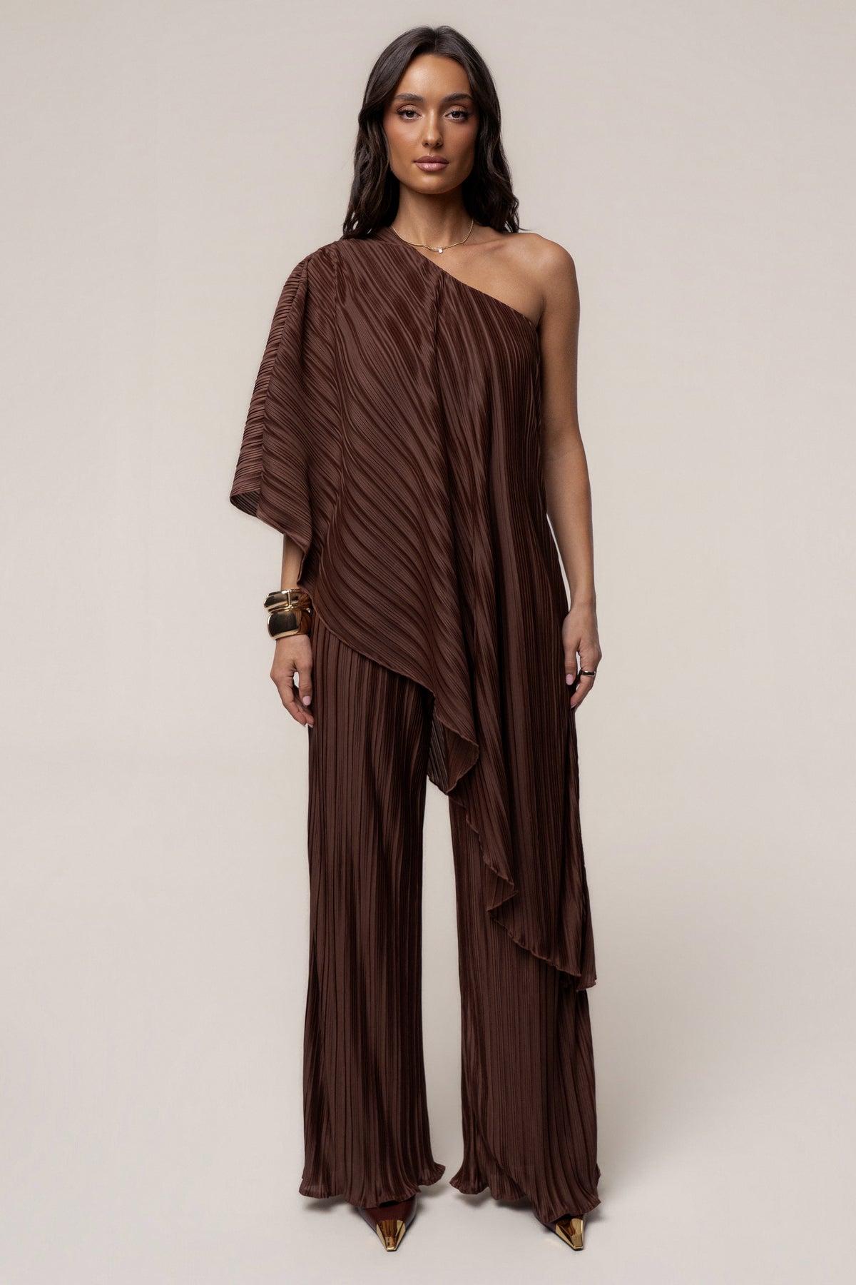 Brown Serene Moment Pant Set