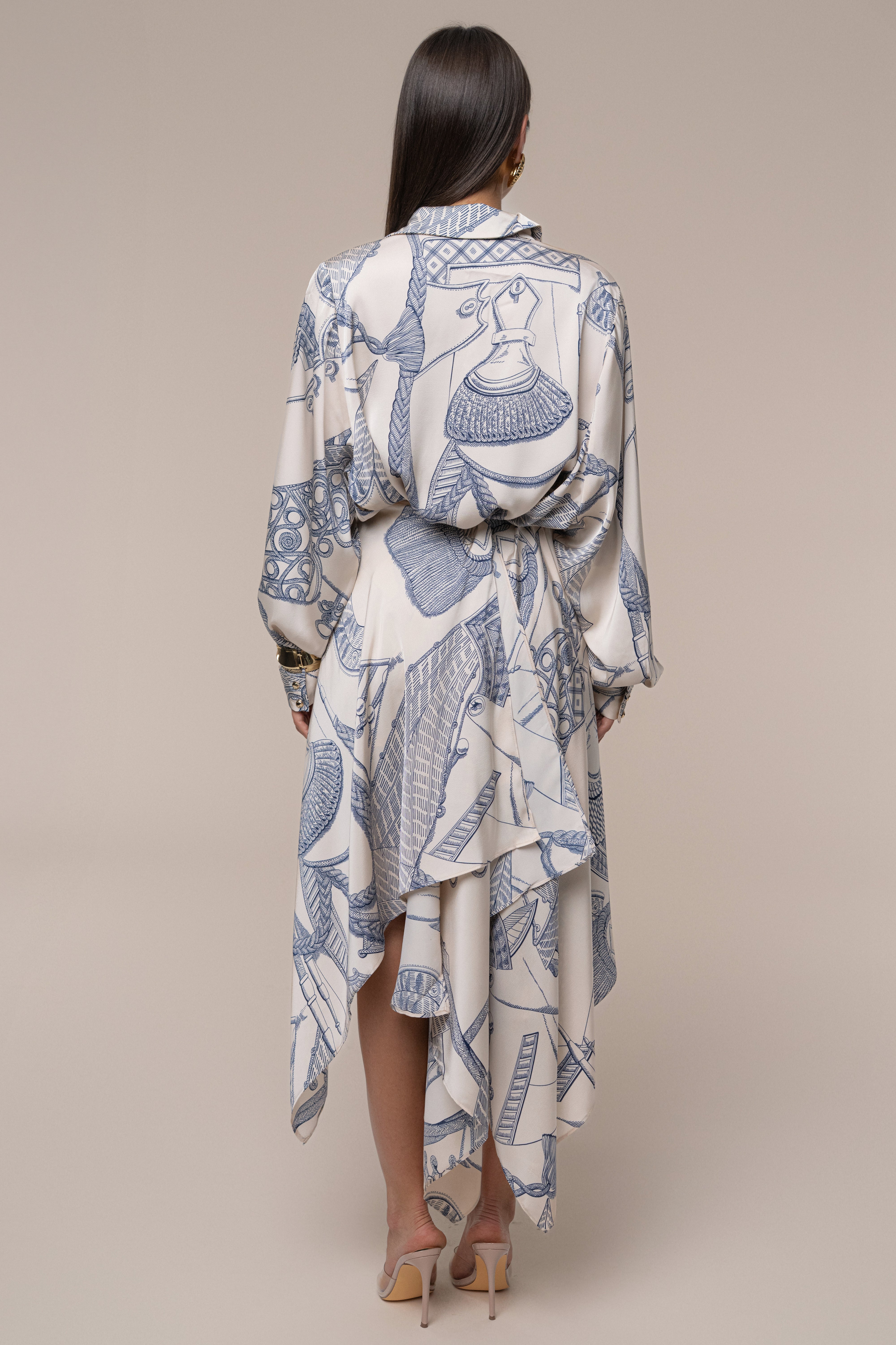 Ivory Print Ameena Print Skirt Set - JLUXLABEL