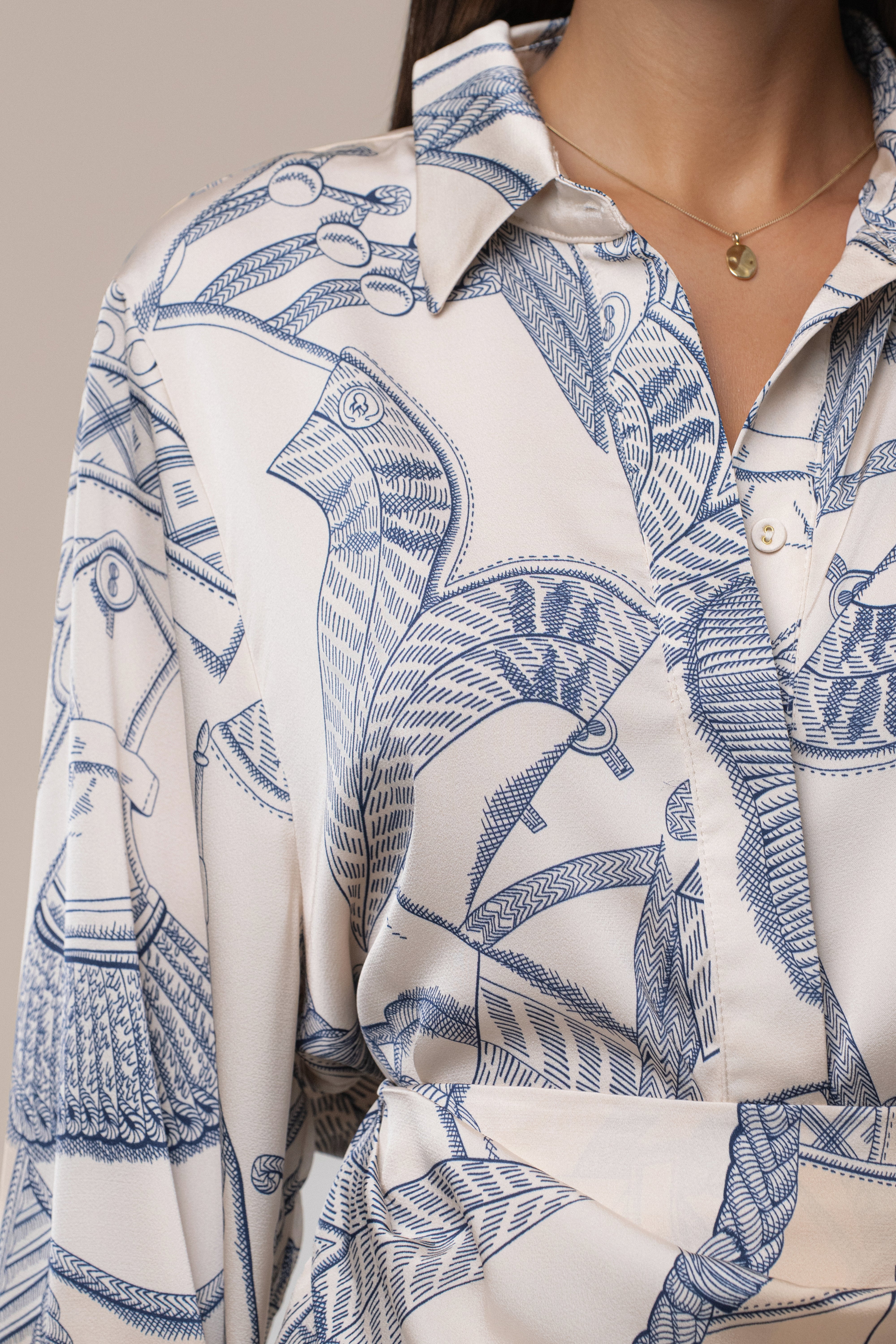 Ivory Print Ameena Print Skirt Set - JLUXLABEL