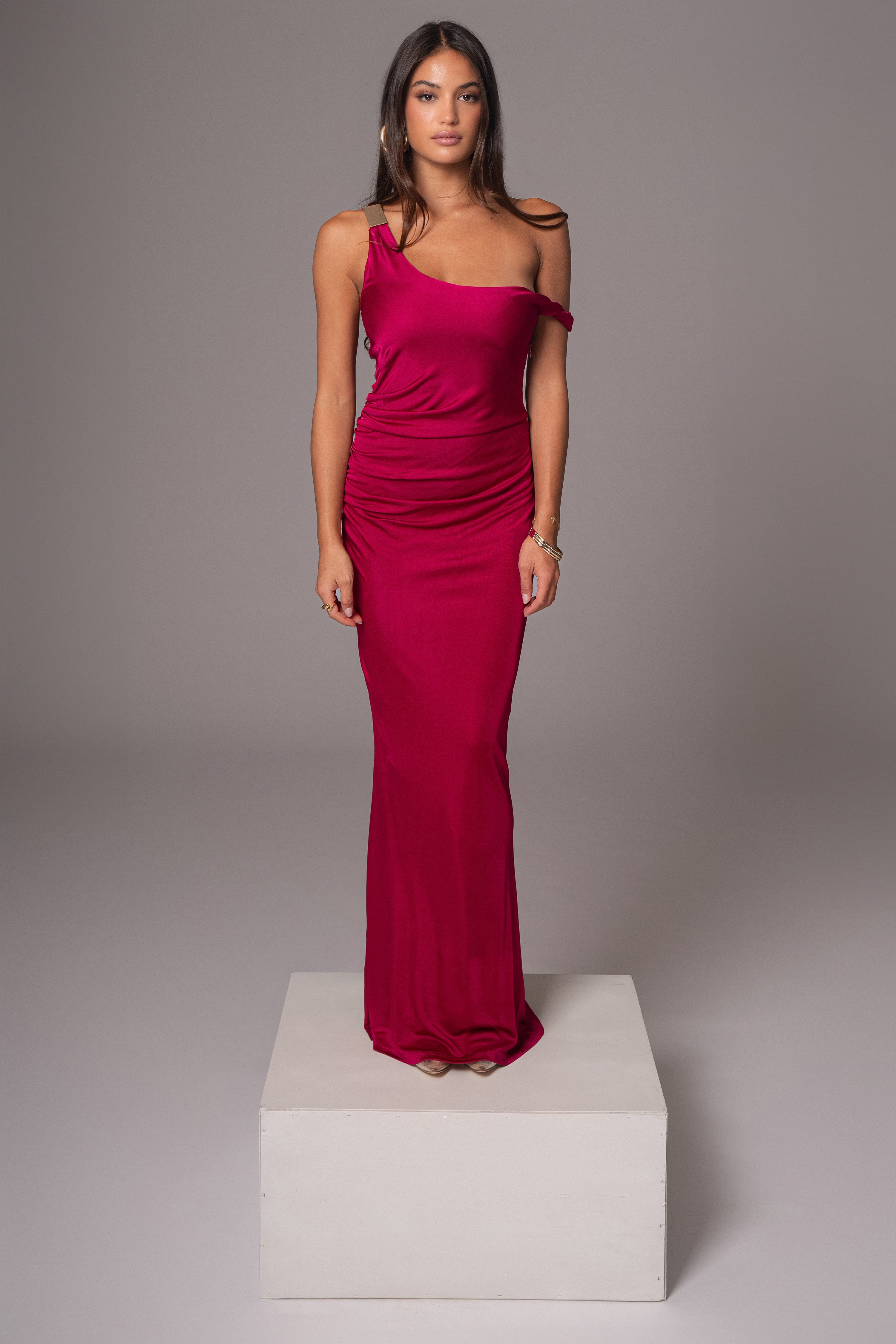 Berry Birthday Maxi Dress - JLUXLABEL