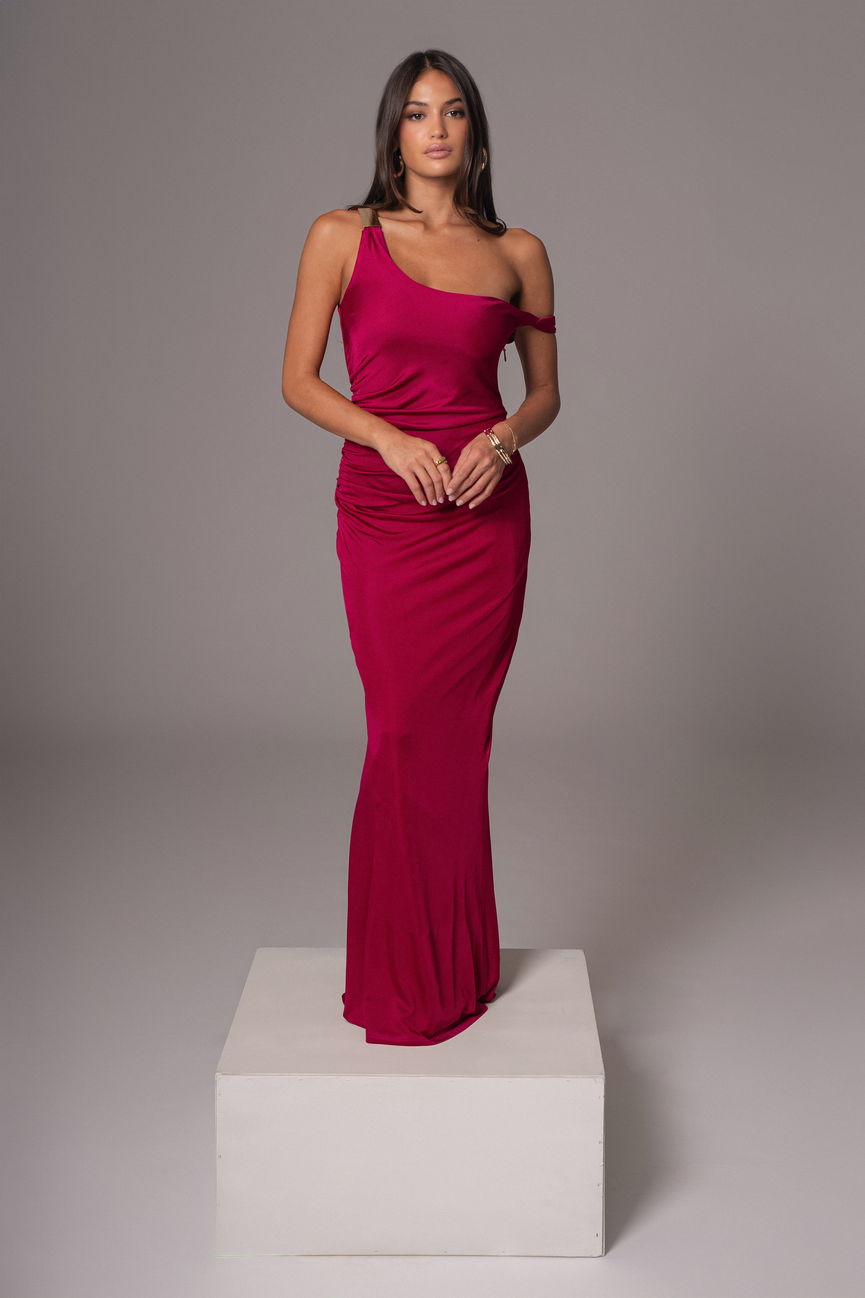 Berry Birthday Maxi Dress - JLUXLABEL