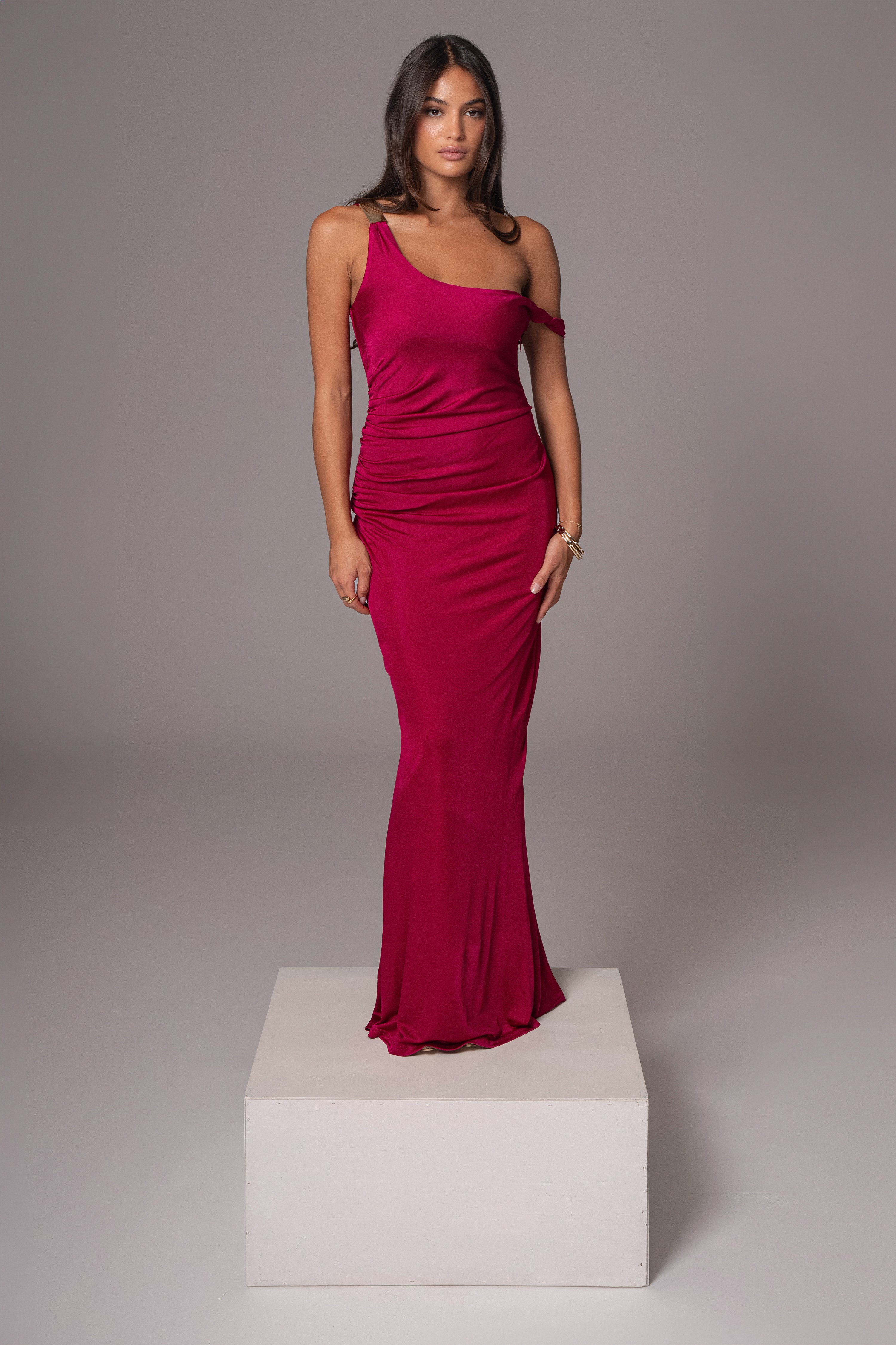 Berry Birthday Maxi Dress - JLUXLABEL