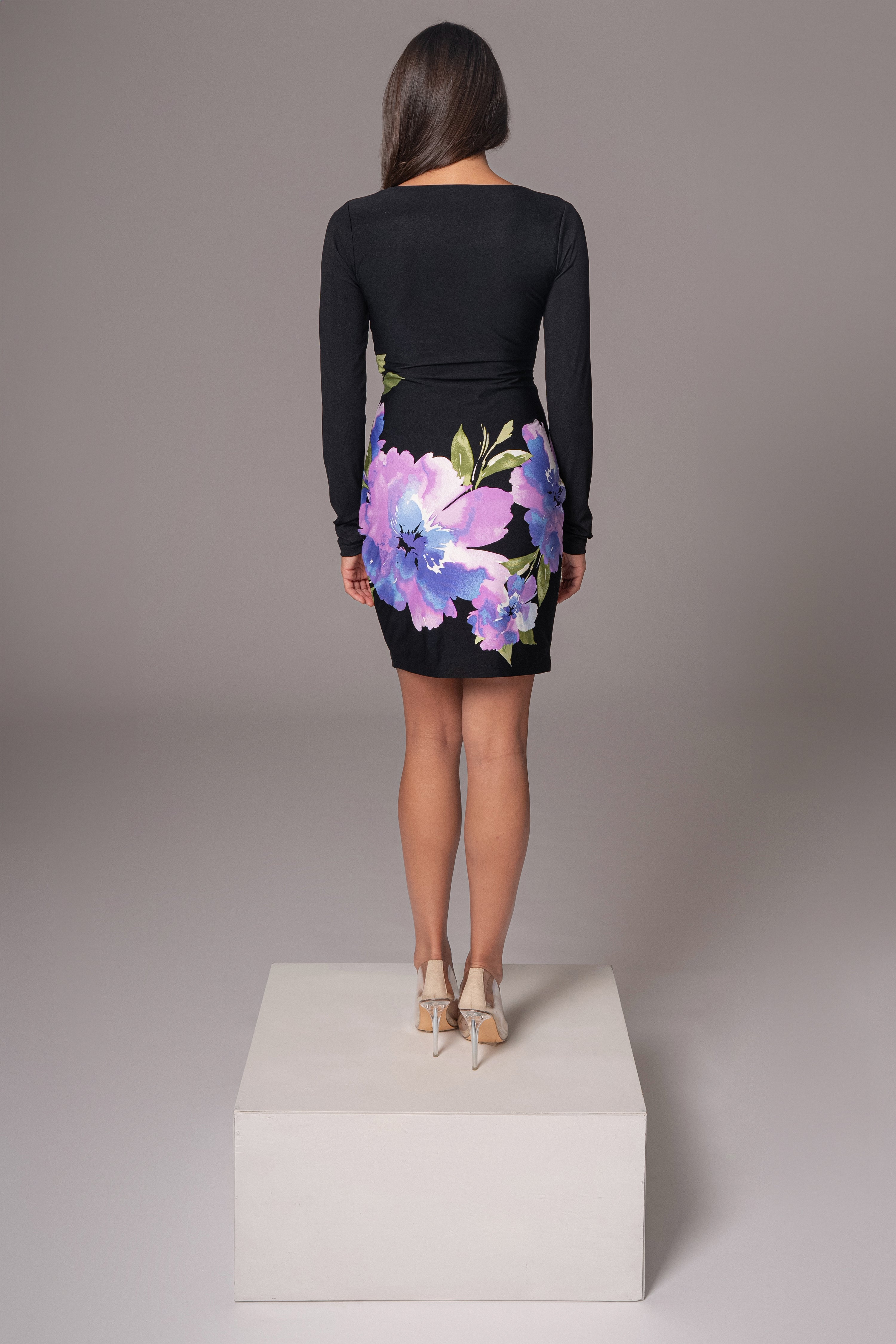 Floral Print Exotic Flower Dress - JLUXLABEL