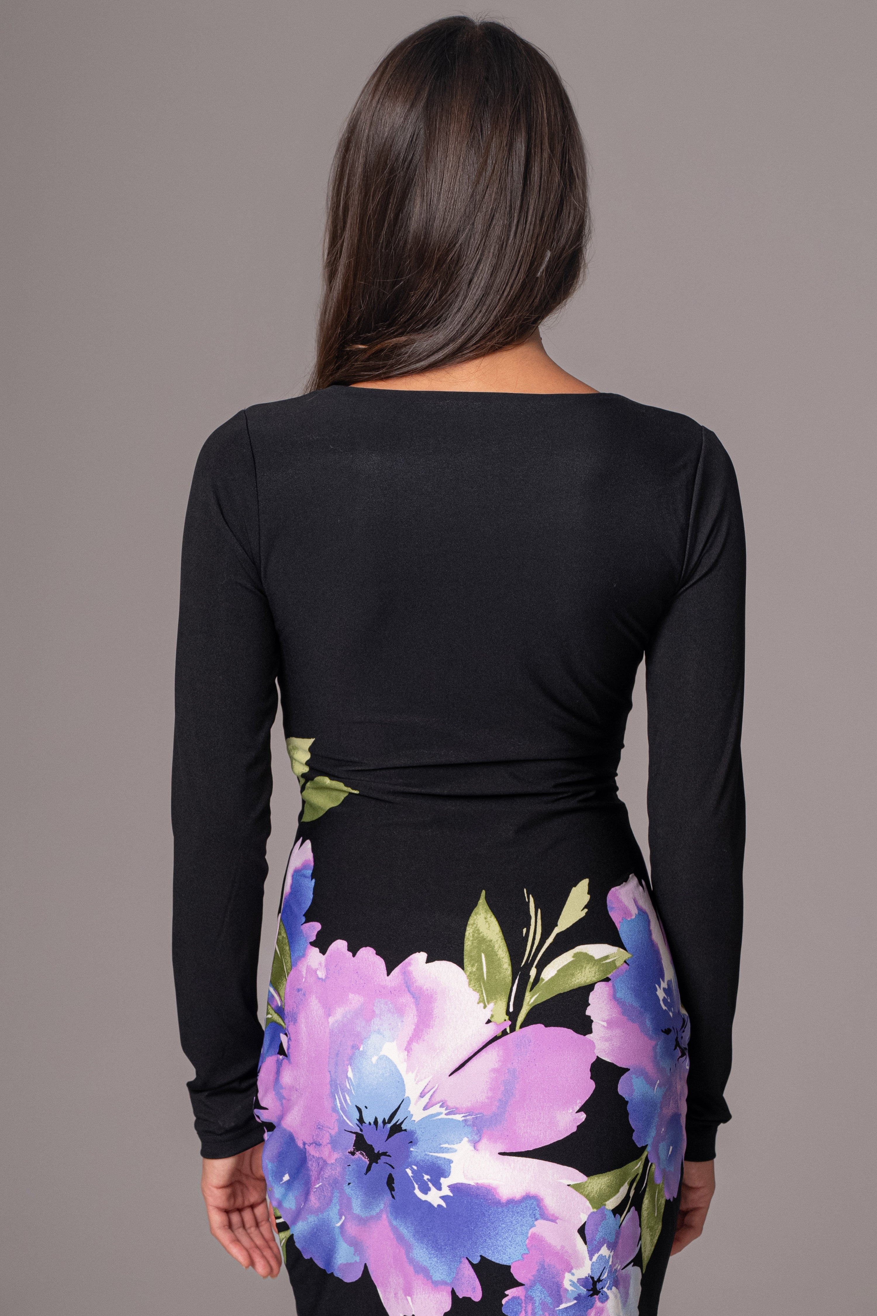 Floral Print Exotic Flower Dress - JLUXLABEL