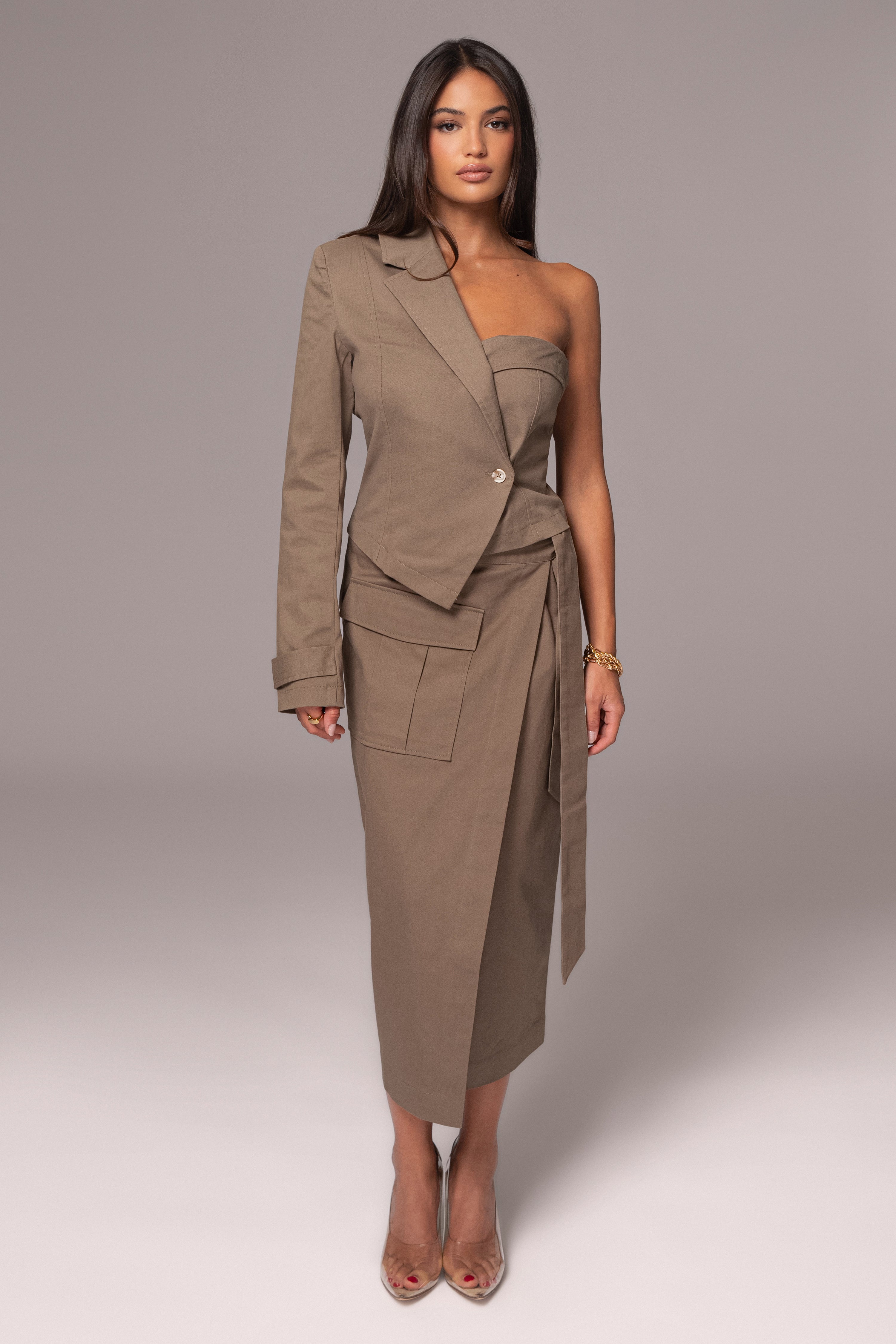 Olive Amal One Shoulder Top - JLUXLABEL