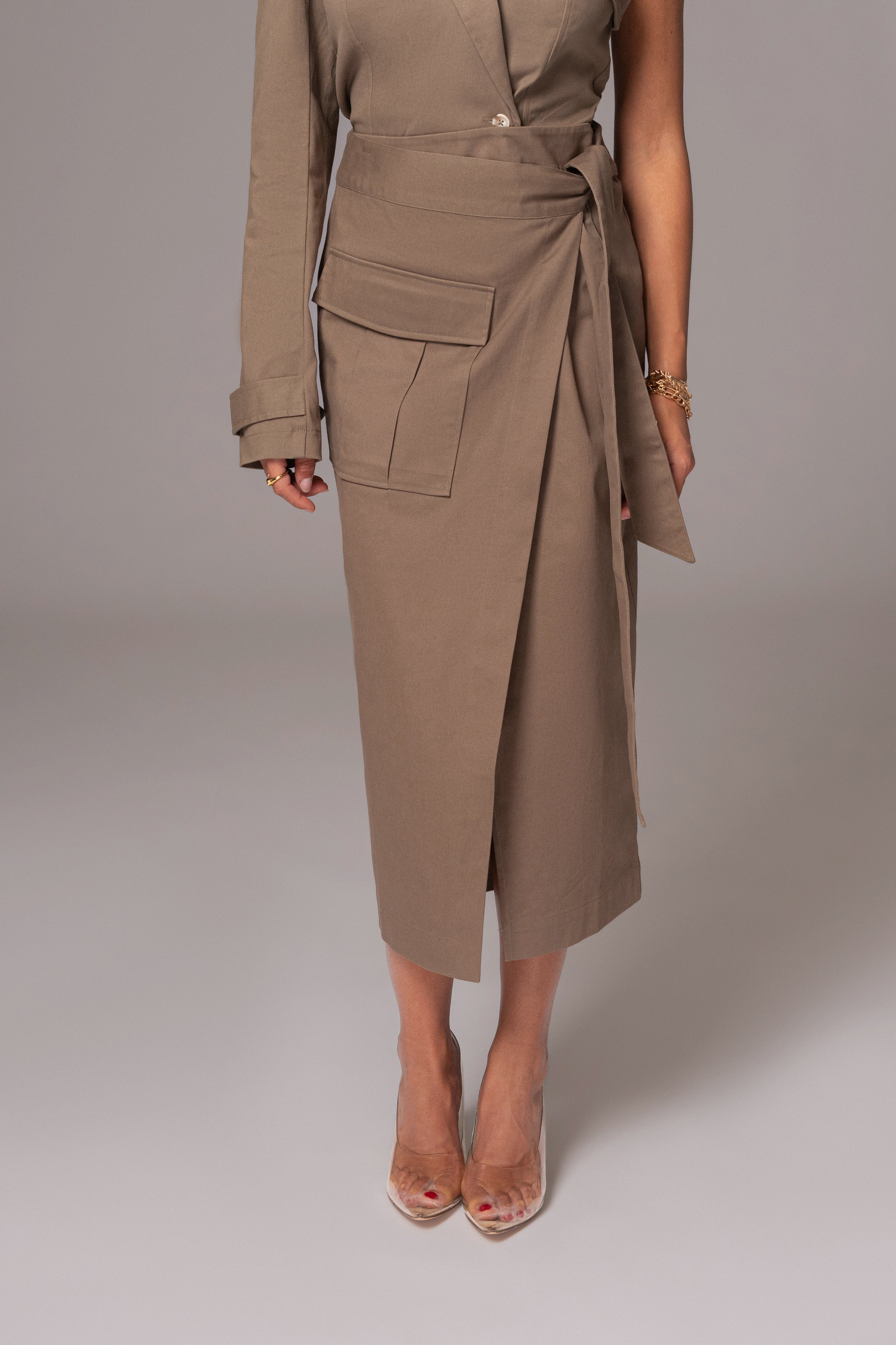 Olive City Life Cargo Skirt - JLUXLABEL