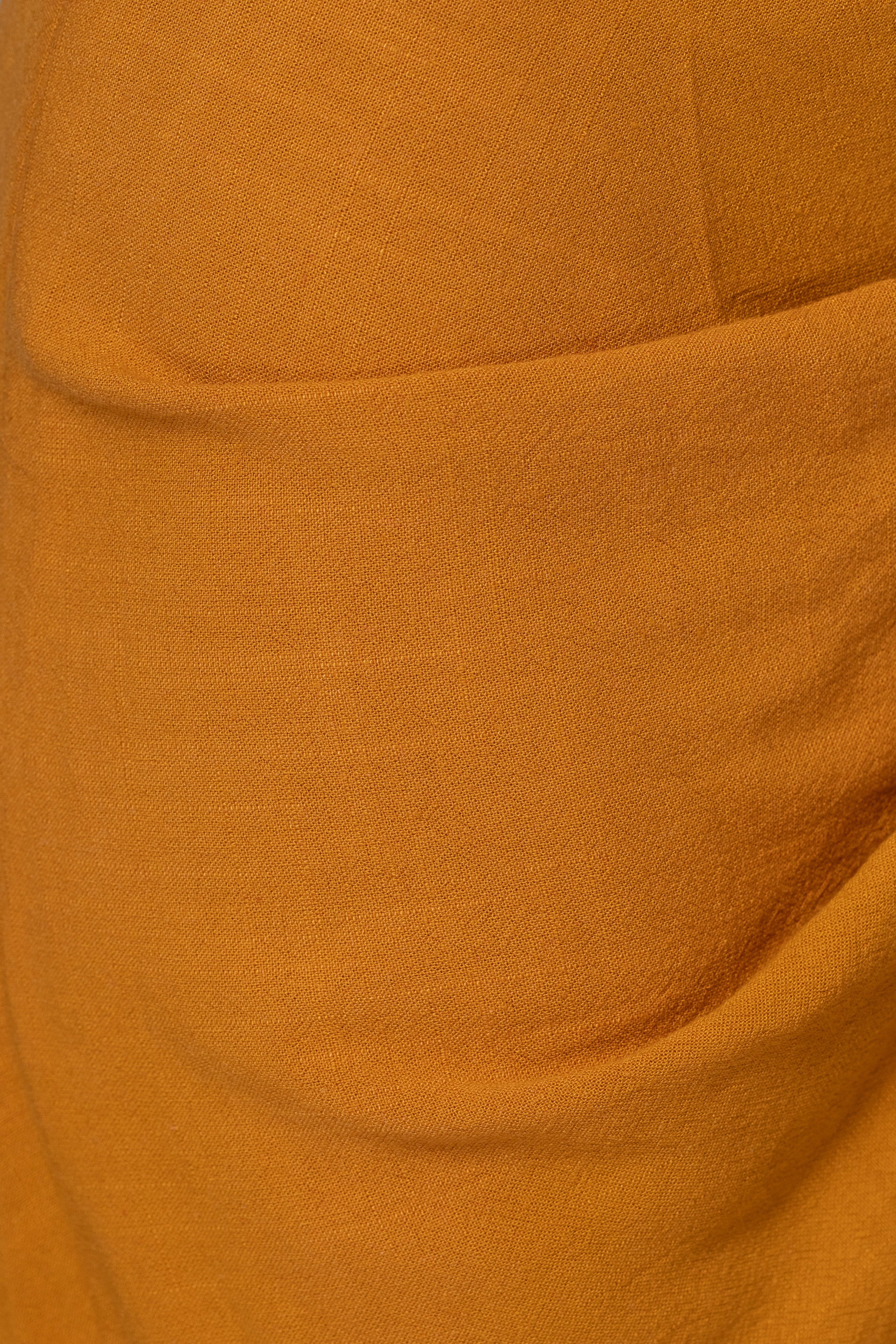 Yellow Noelia Linen Slit Skirt - JLUXLABEL