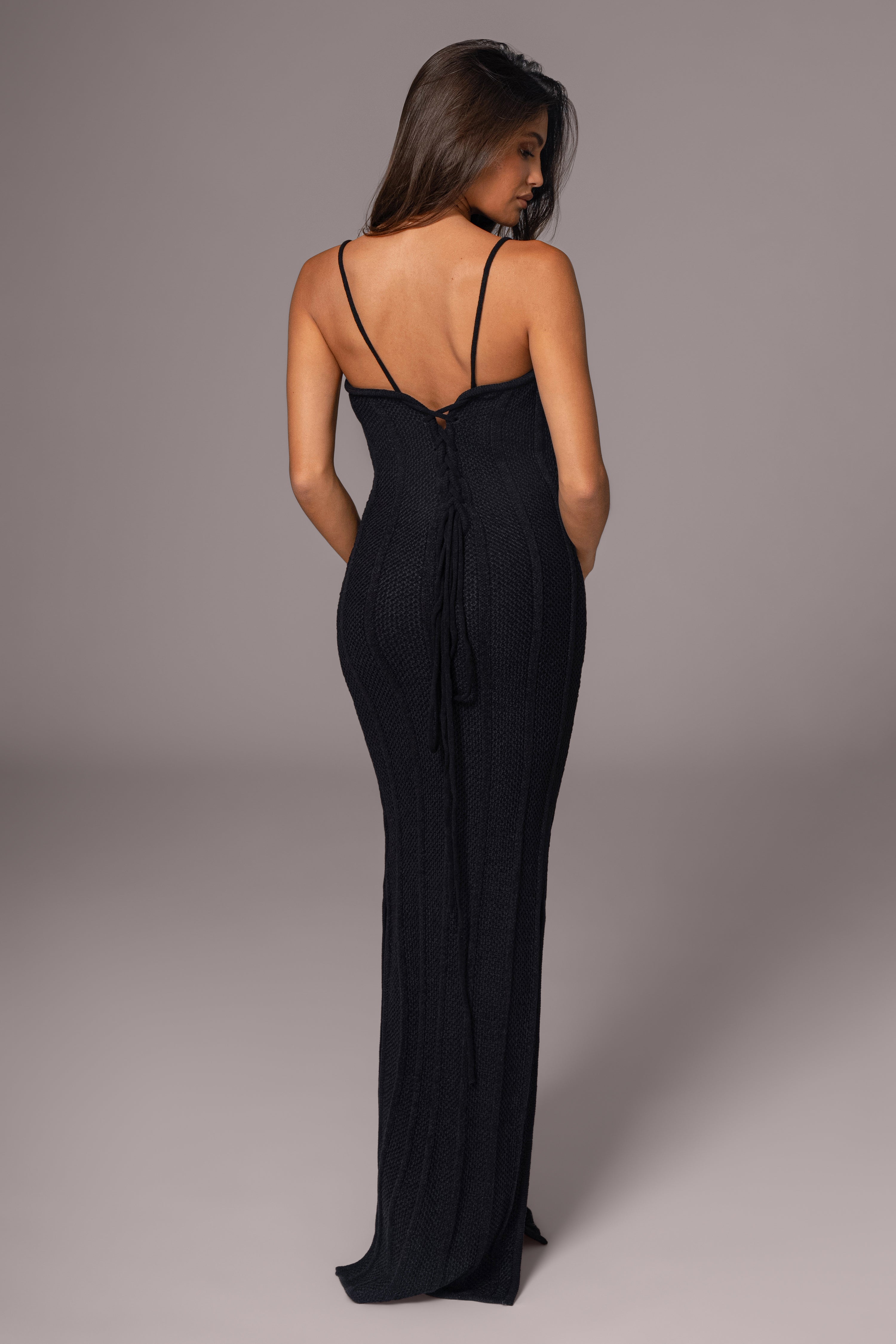 Black Cabana Views Crochet Dress - JLUXLABEL