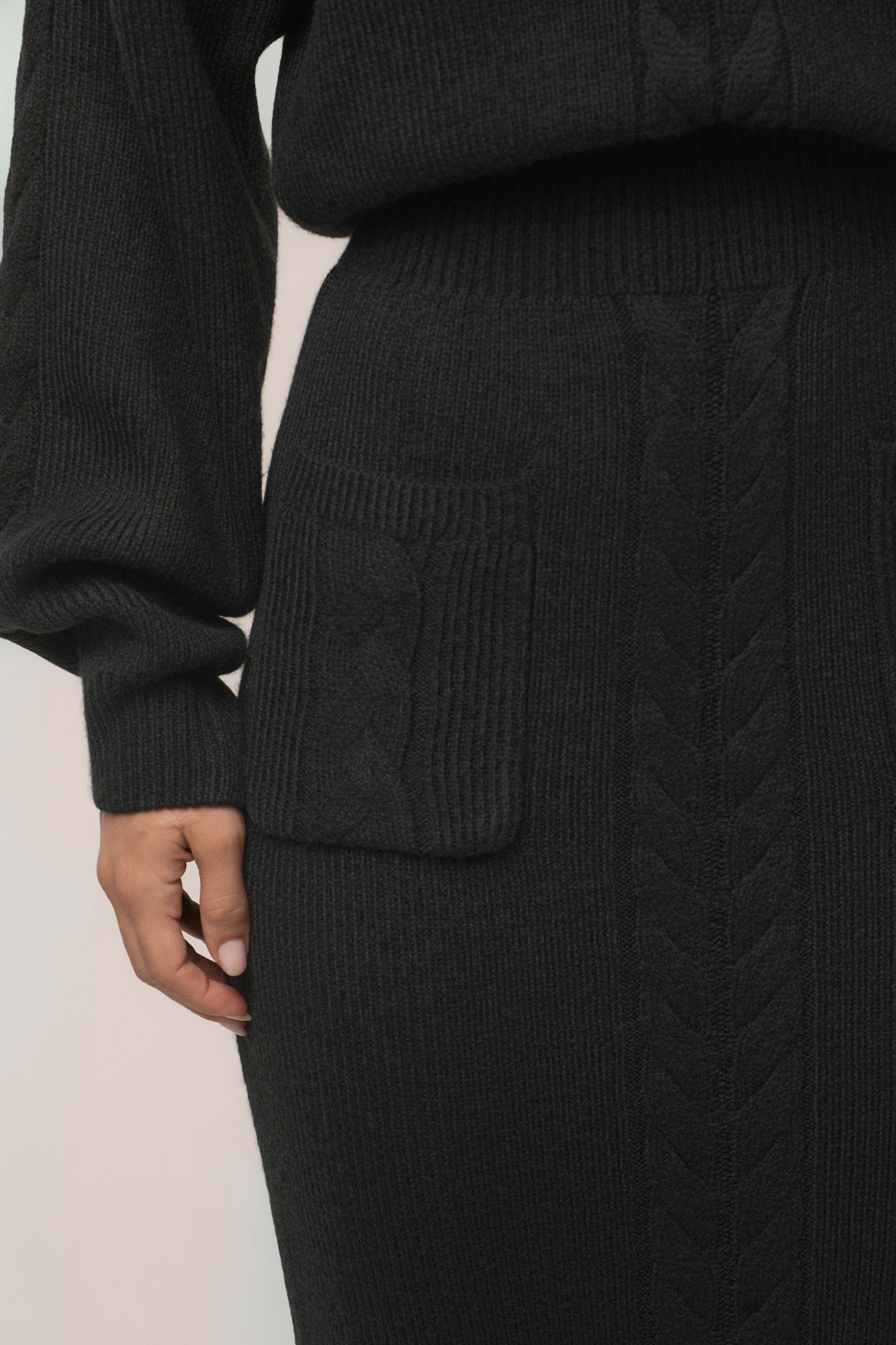 Black Cozy Intentions ribbed dress by JLUXLABEL, featuring a fitted silhouette and ribbed fabric for a stylish, comfortable look.