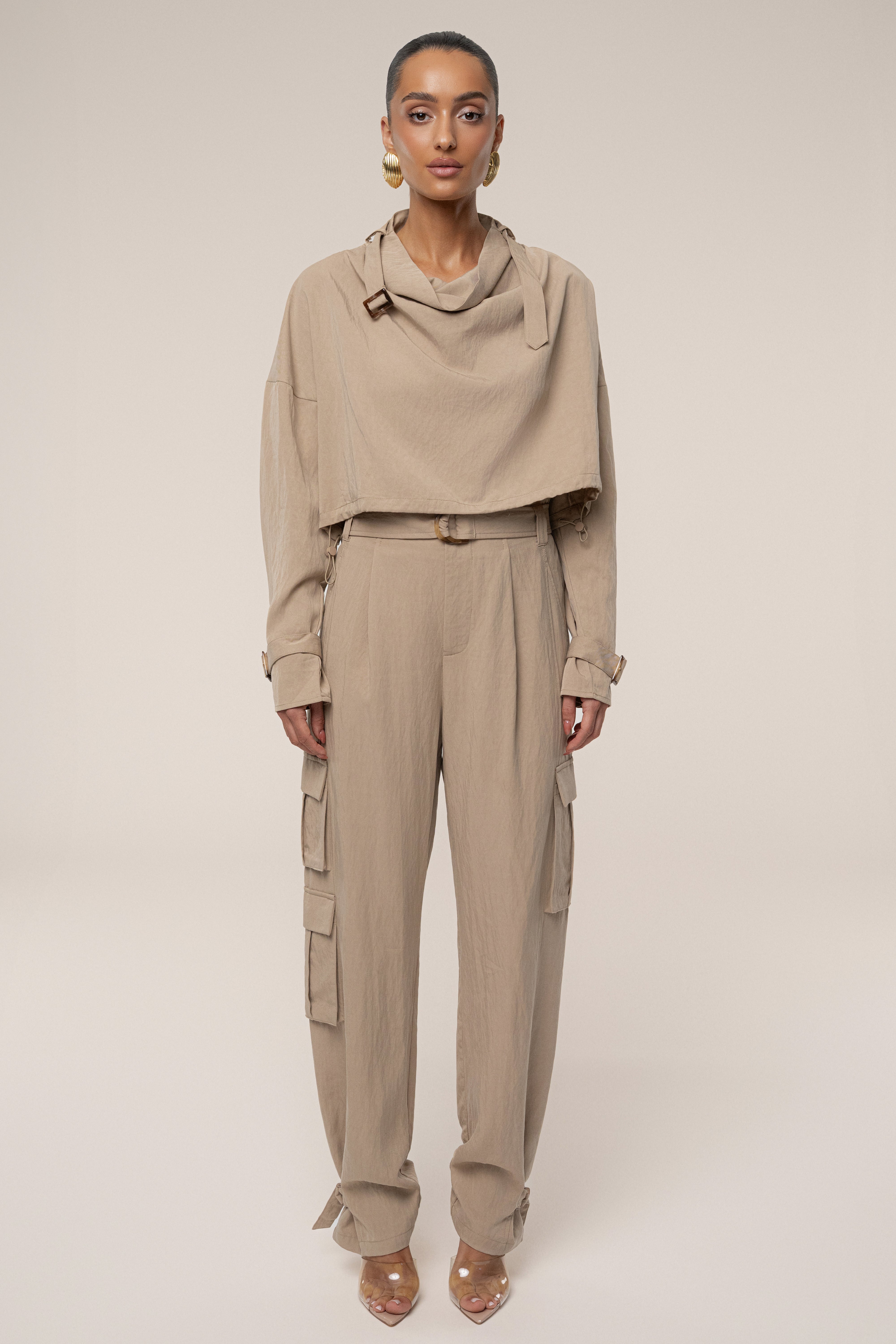 Beige Wanderlust Crop Top - JLUXLABEL