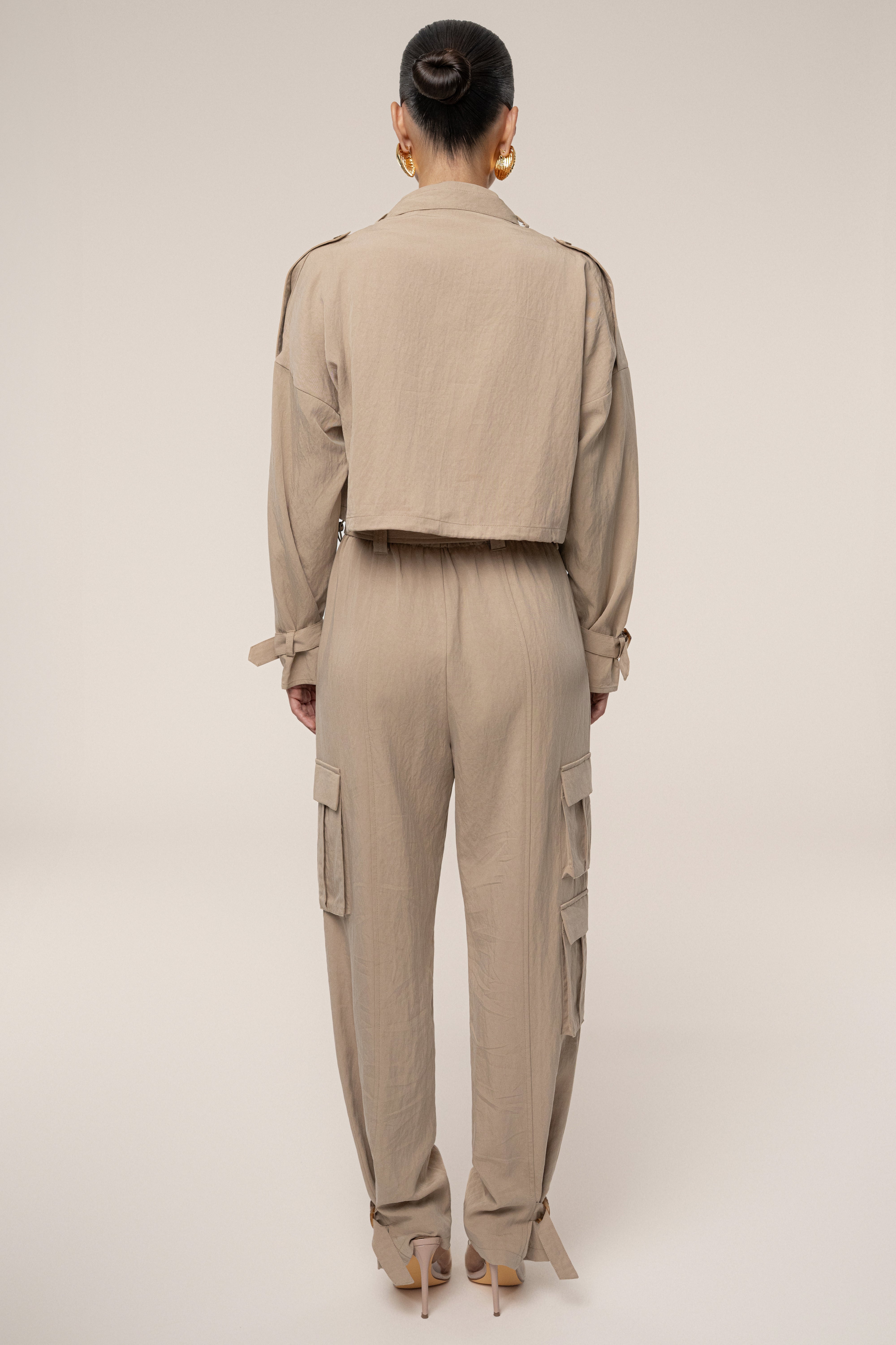 Beige Wanderlust Crop Top - JLUXLABEL