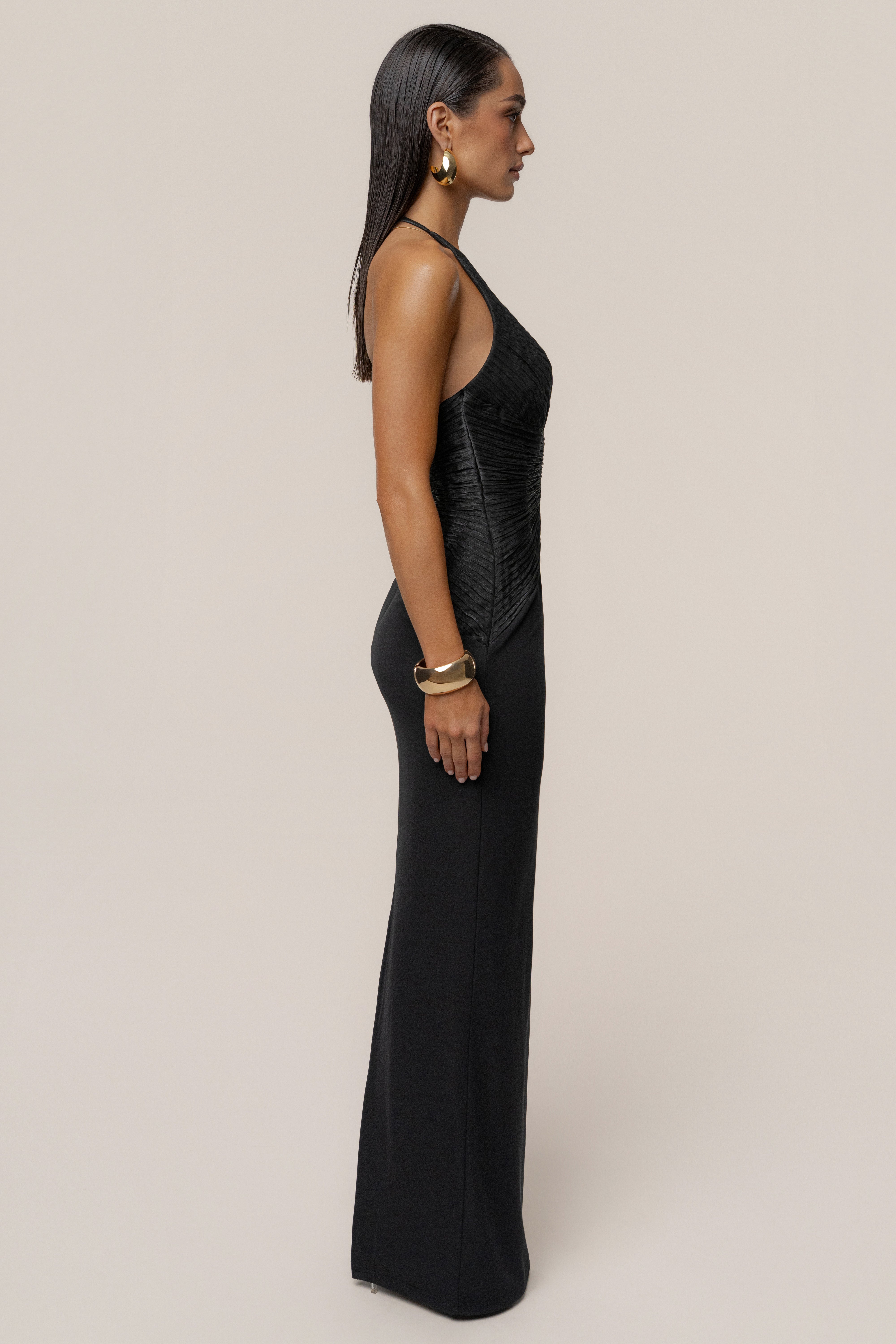 Black Enchanted Nights Maxi Dress