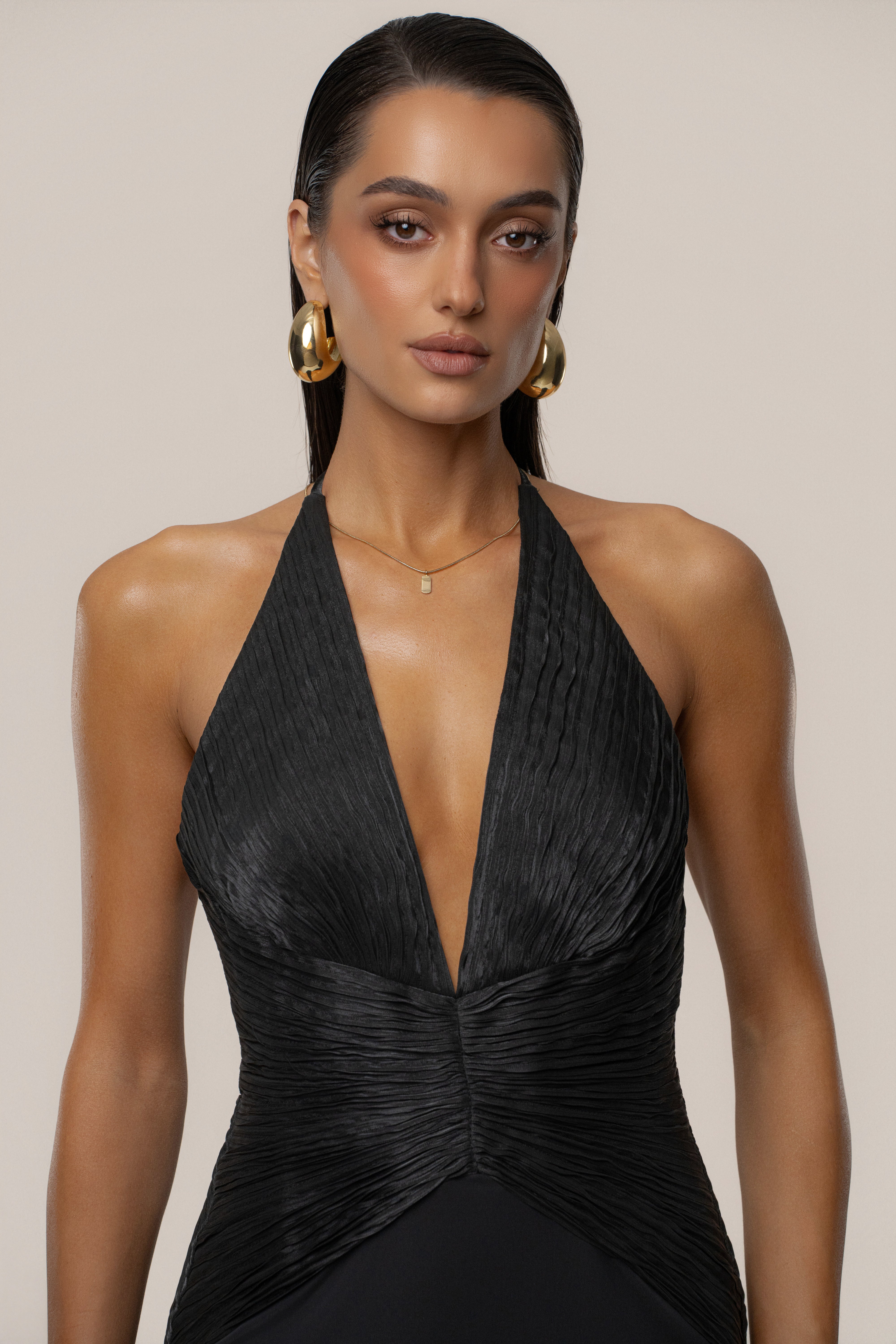 Black Enchanted Nights Maxi Dress