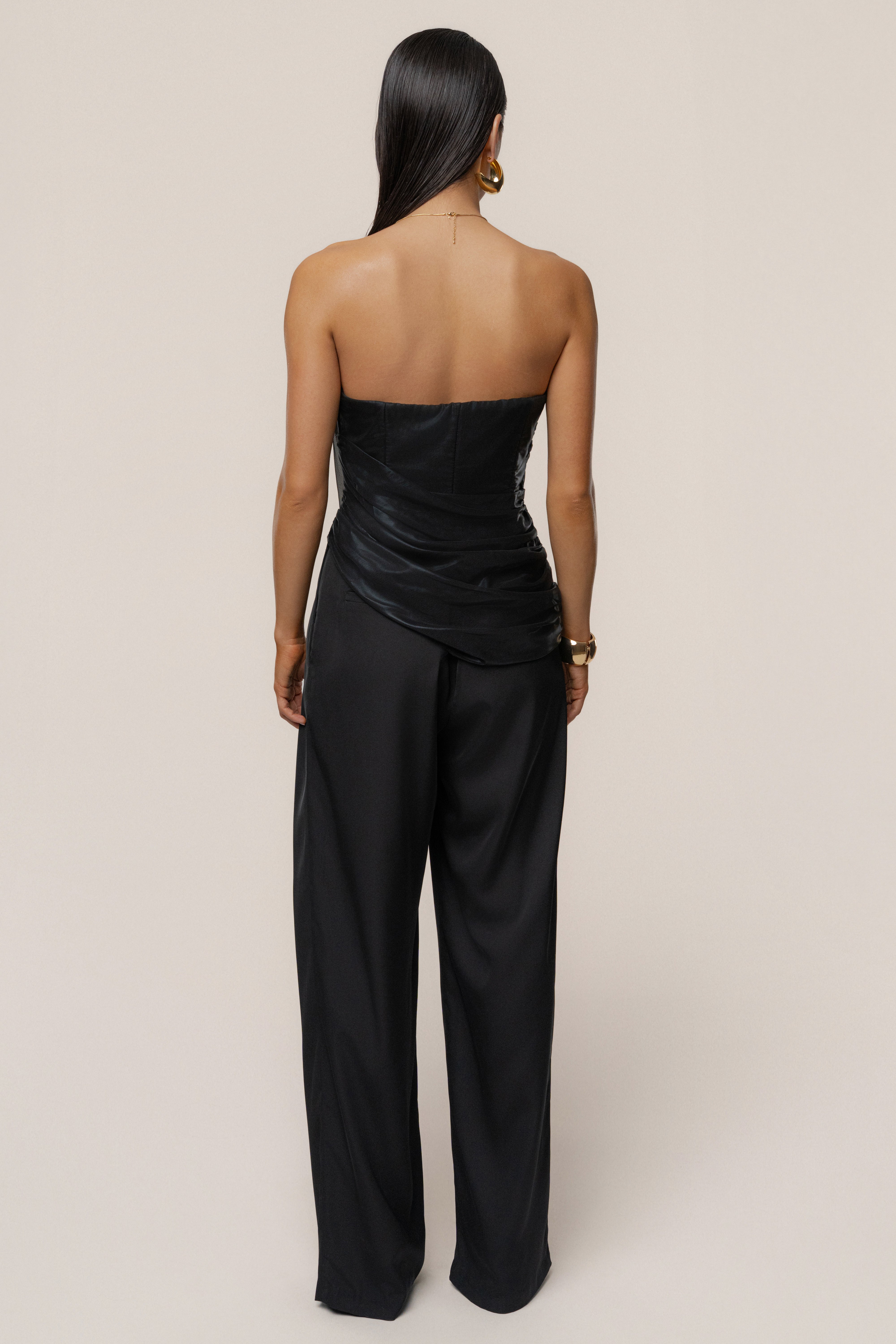 Black Soirée Metallic Top