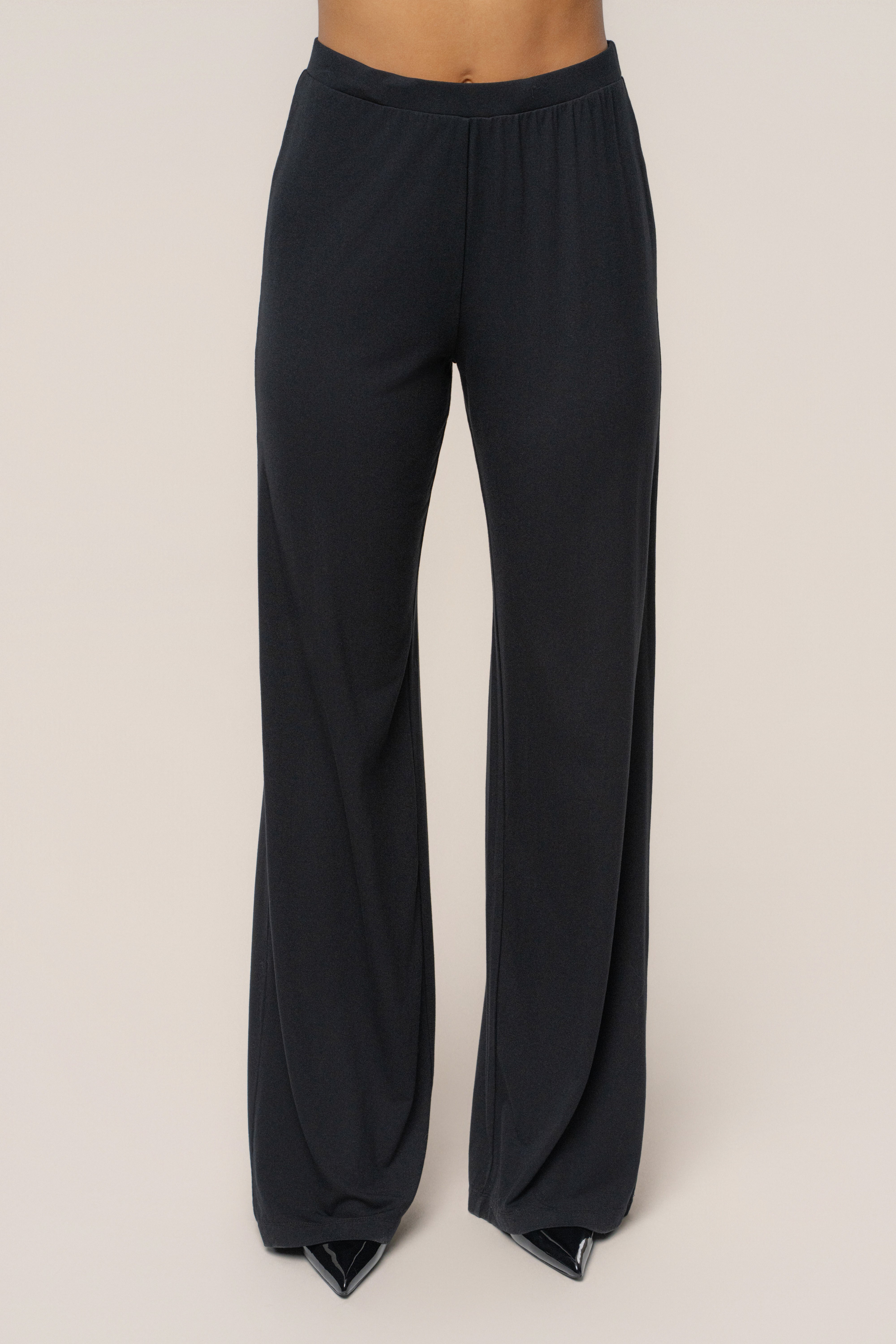 Black Winter Soirée Pant Set - JLUXLABEL