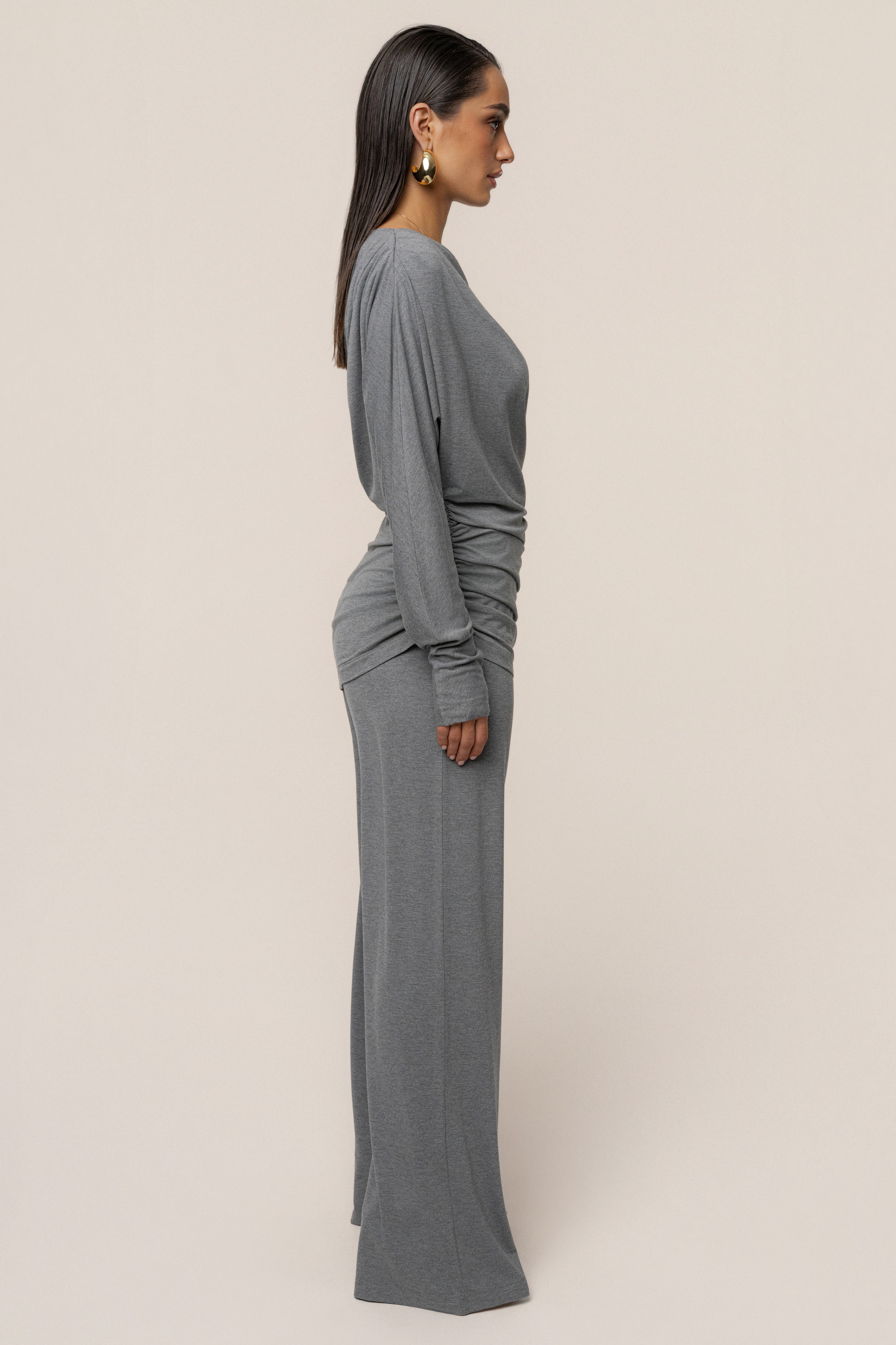 Charcoal Winter Soirée Pant Set