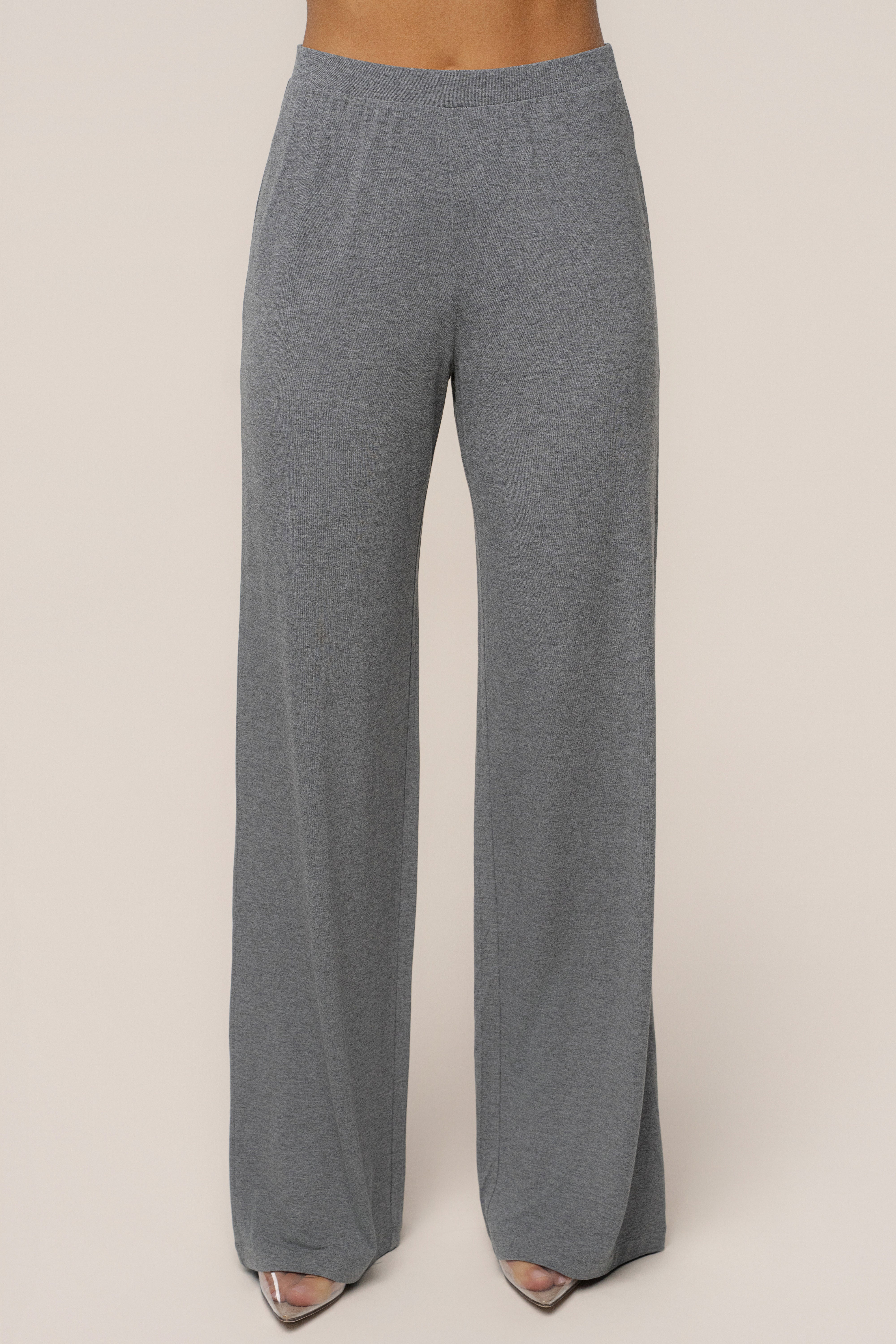 Charcoal Winter Soirée Pant Set - JLUXLABEL