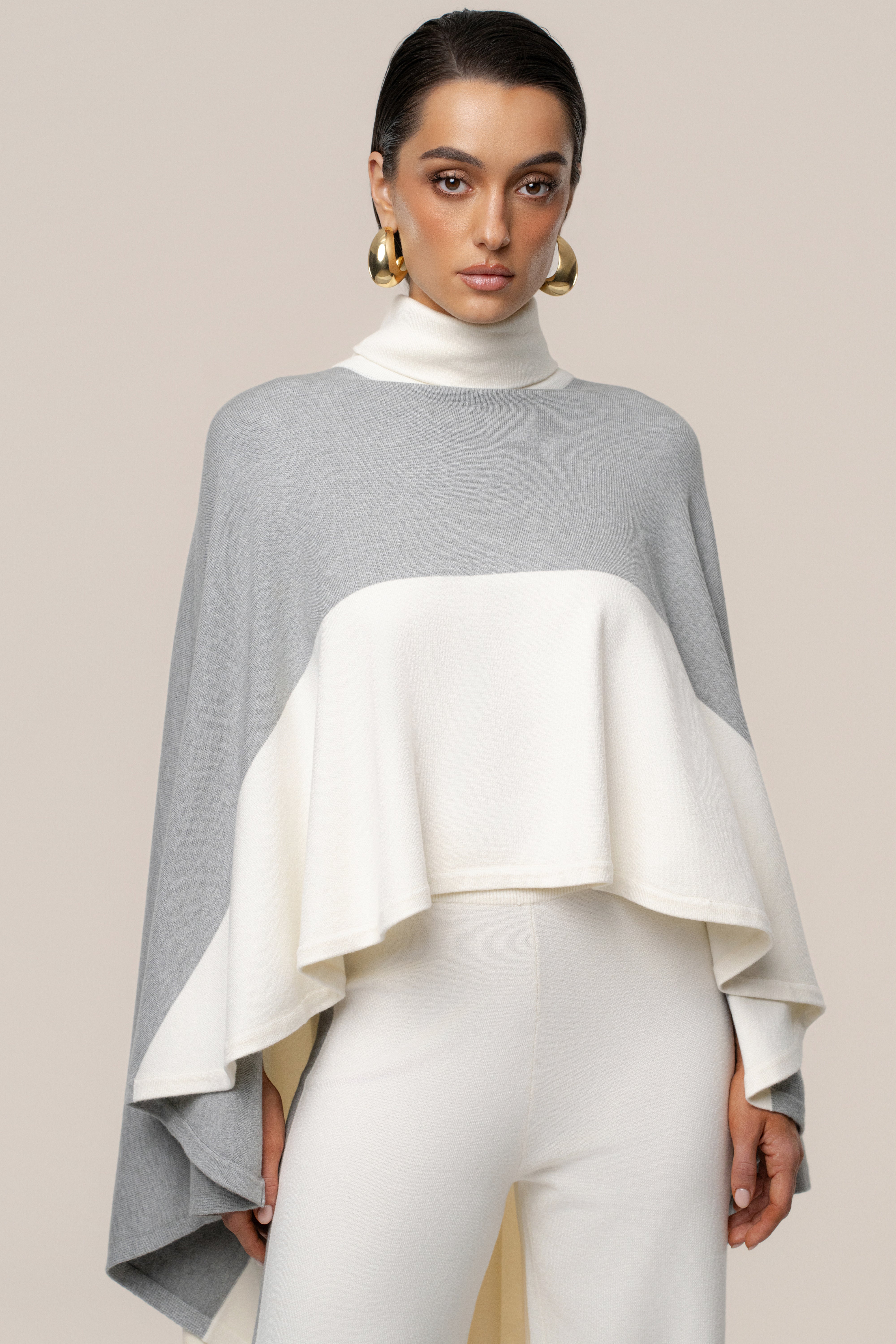 Ivory Chasing Fall Contrast Top