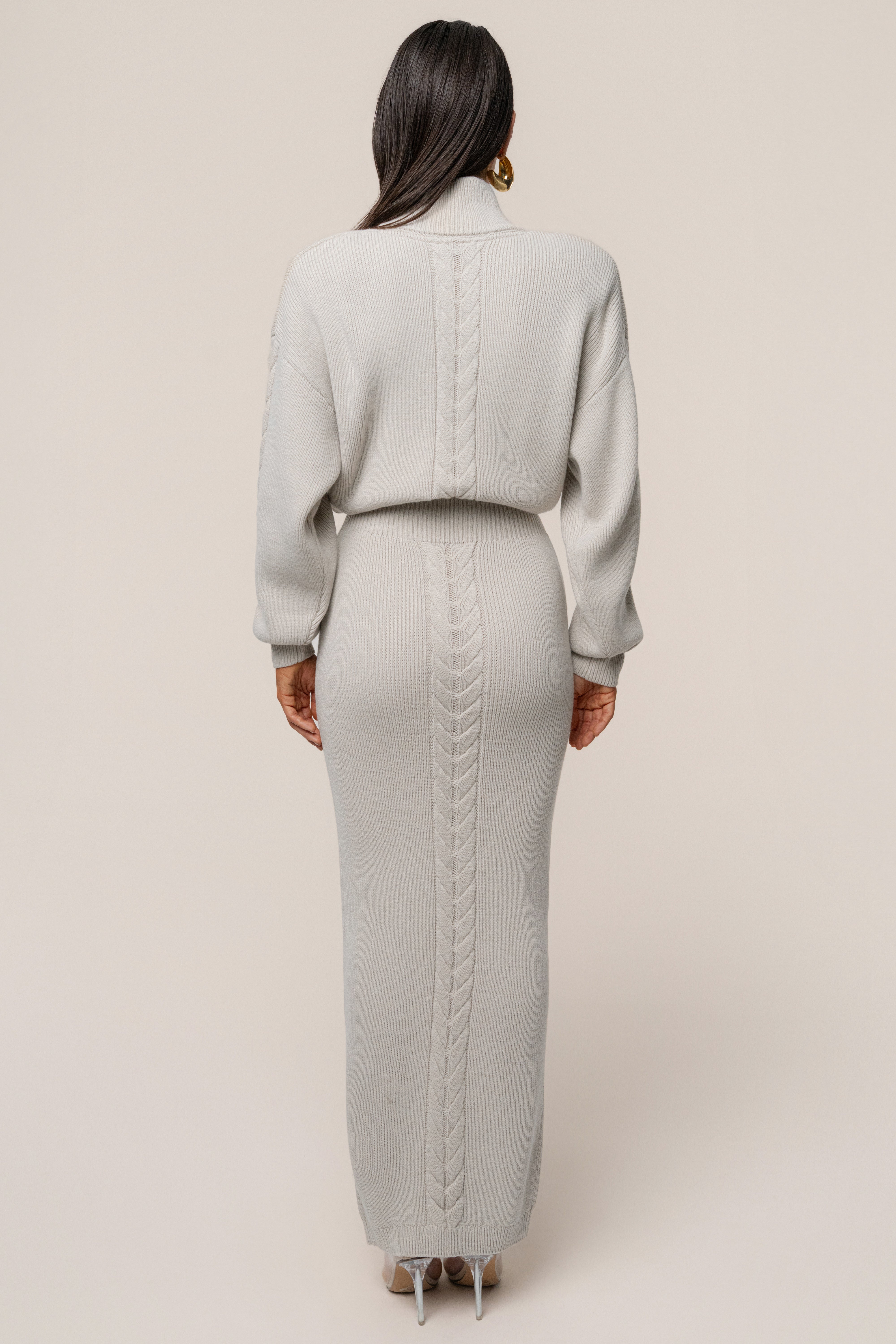 Stone Cozy Intentions Ribbed Dress