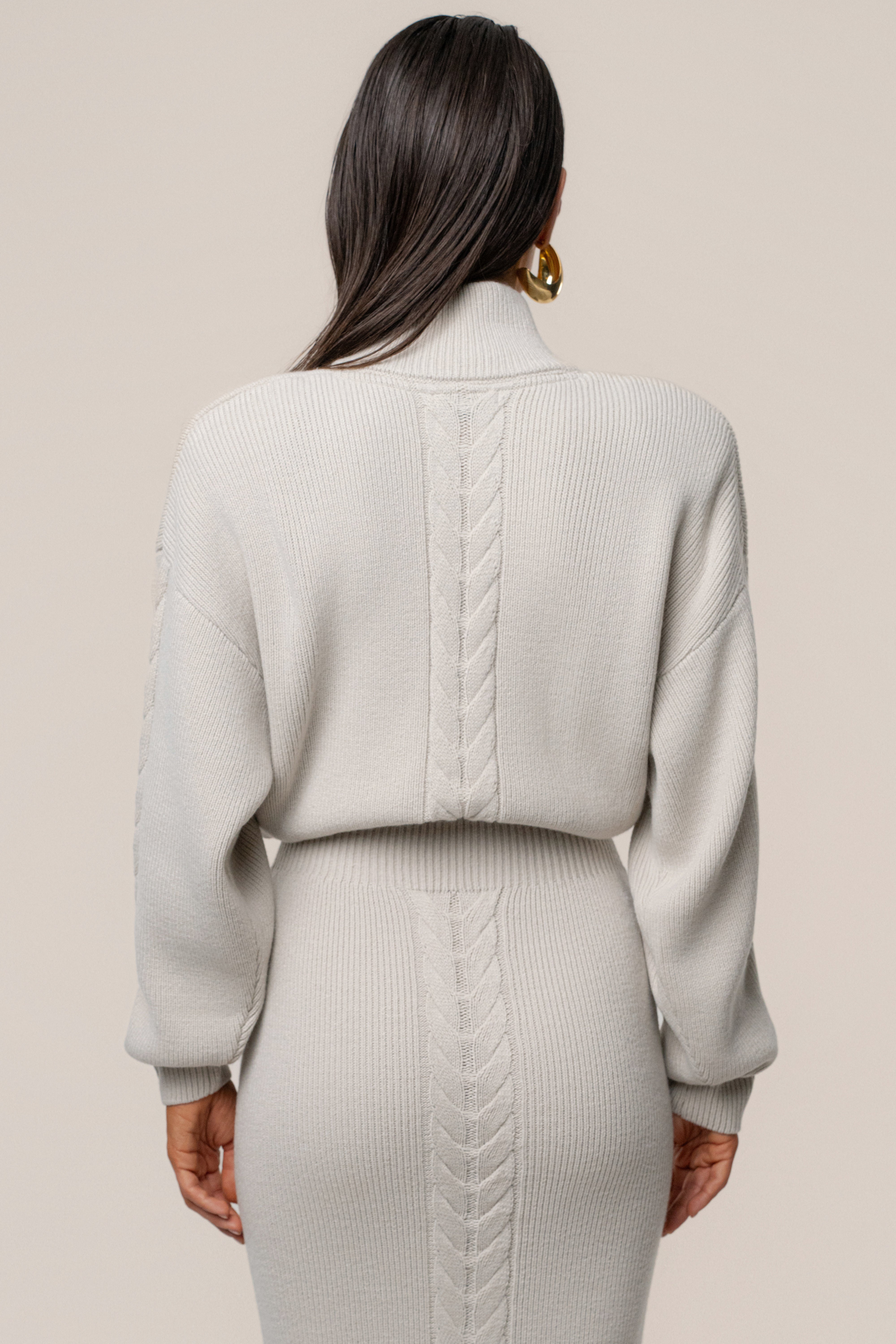 Stone Cozy Intentions Ribbed Dress