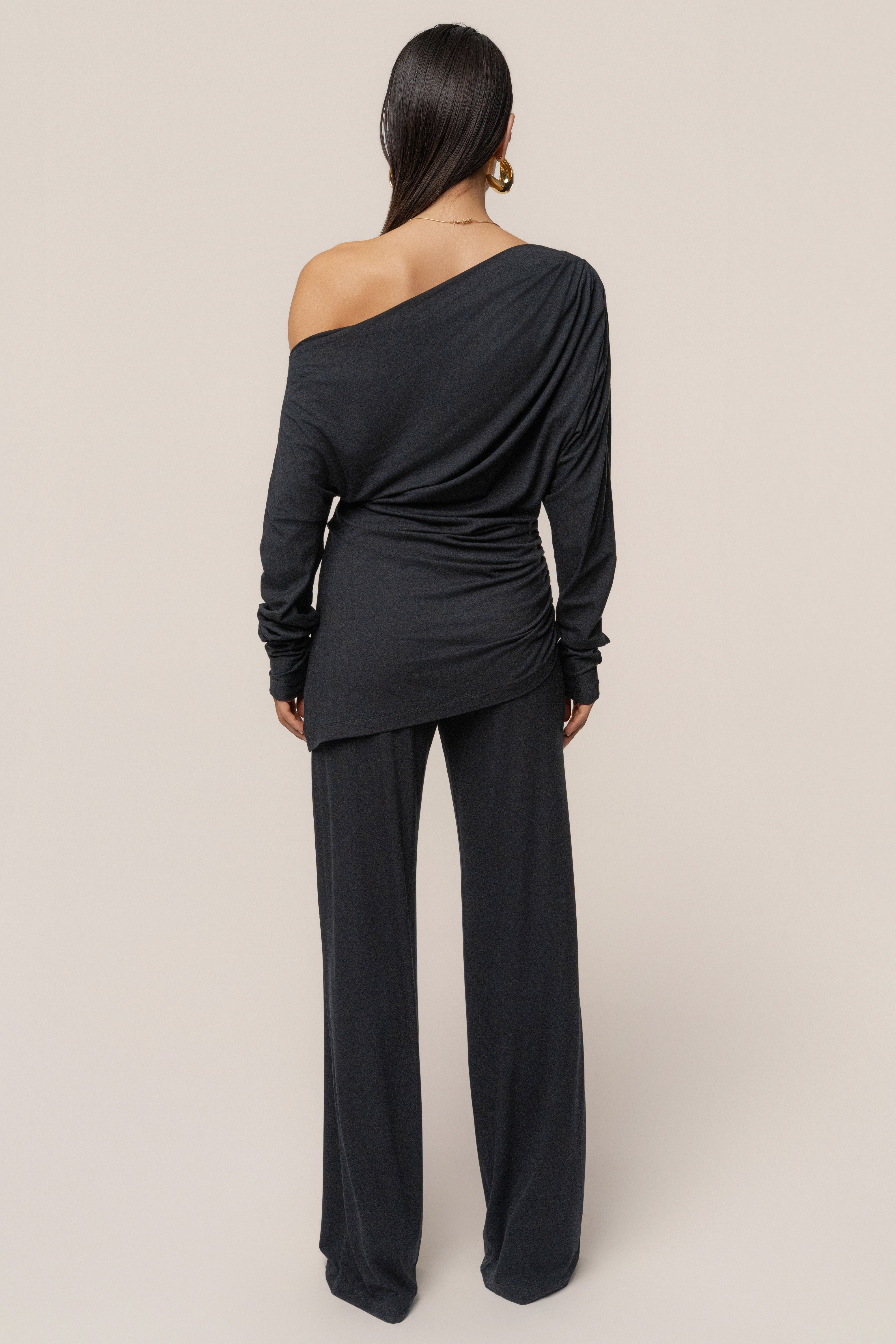 Black Winter Soirée Pant Set