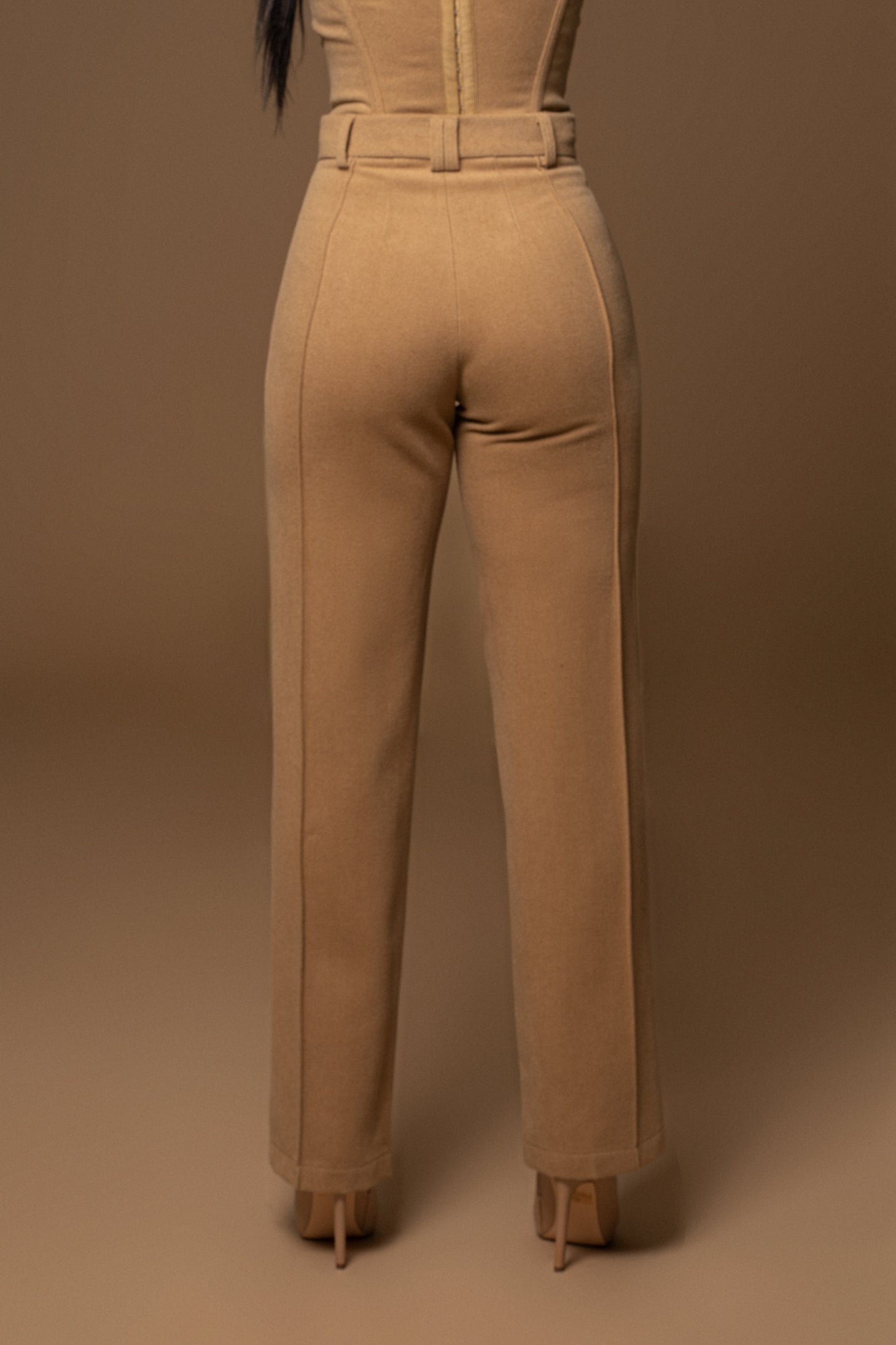 Beige STAY SHARP TROUSER - JLUXLABEL