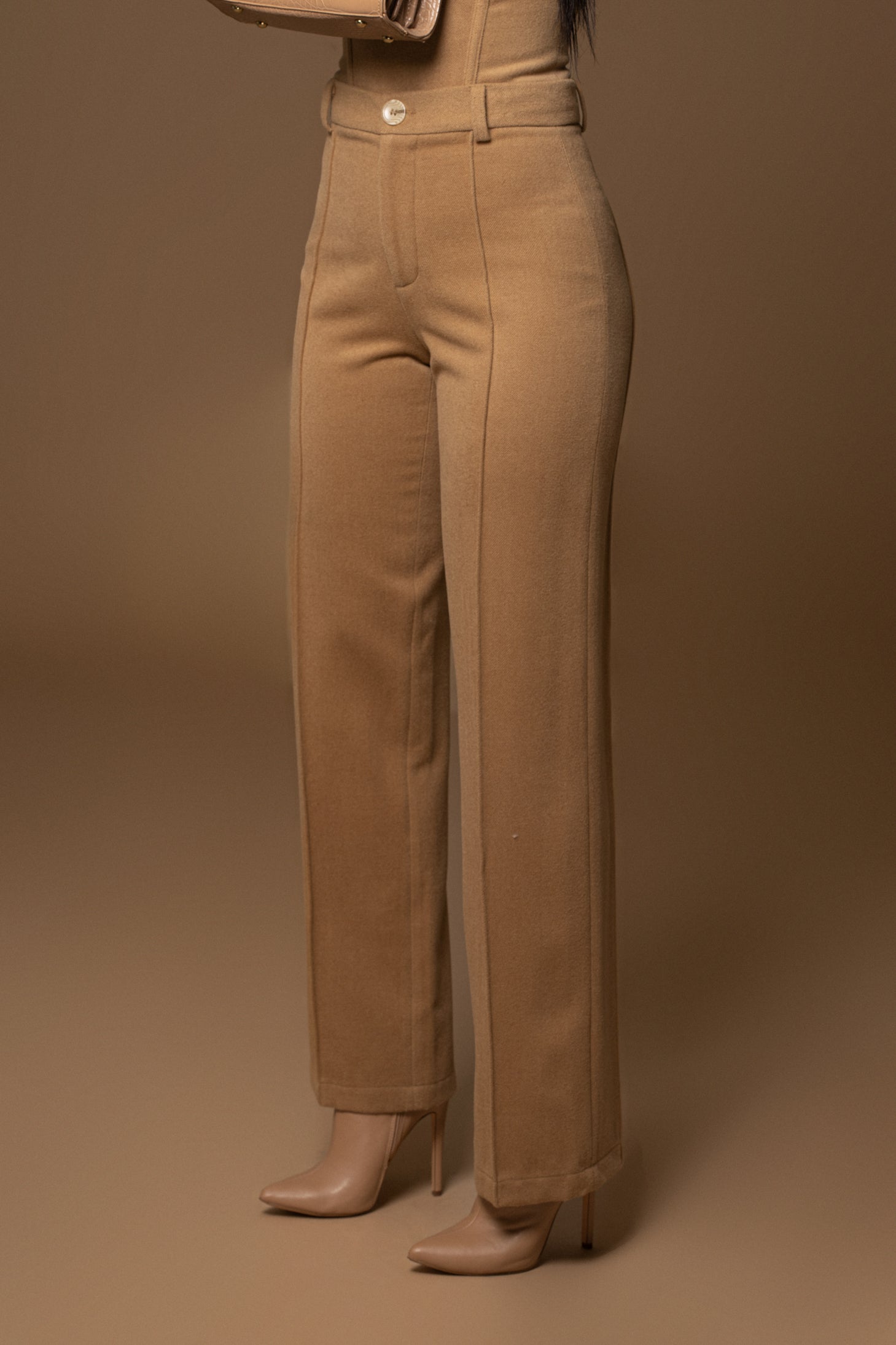 Beige STAY SHARP TROUSER - JLUXLABEL