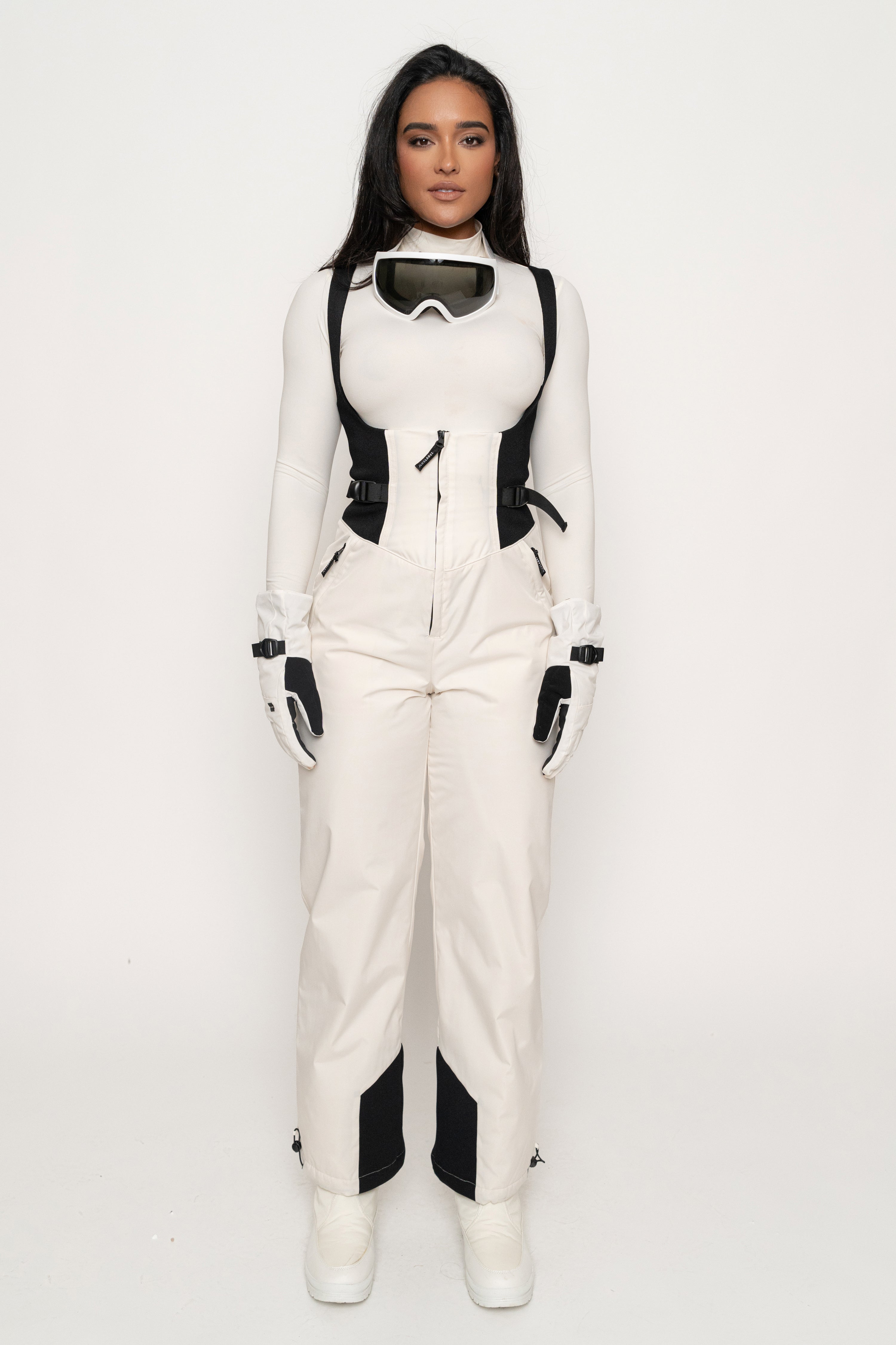 Ivory/Black Highland Jumpsuit - JLUXLABEL
